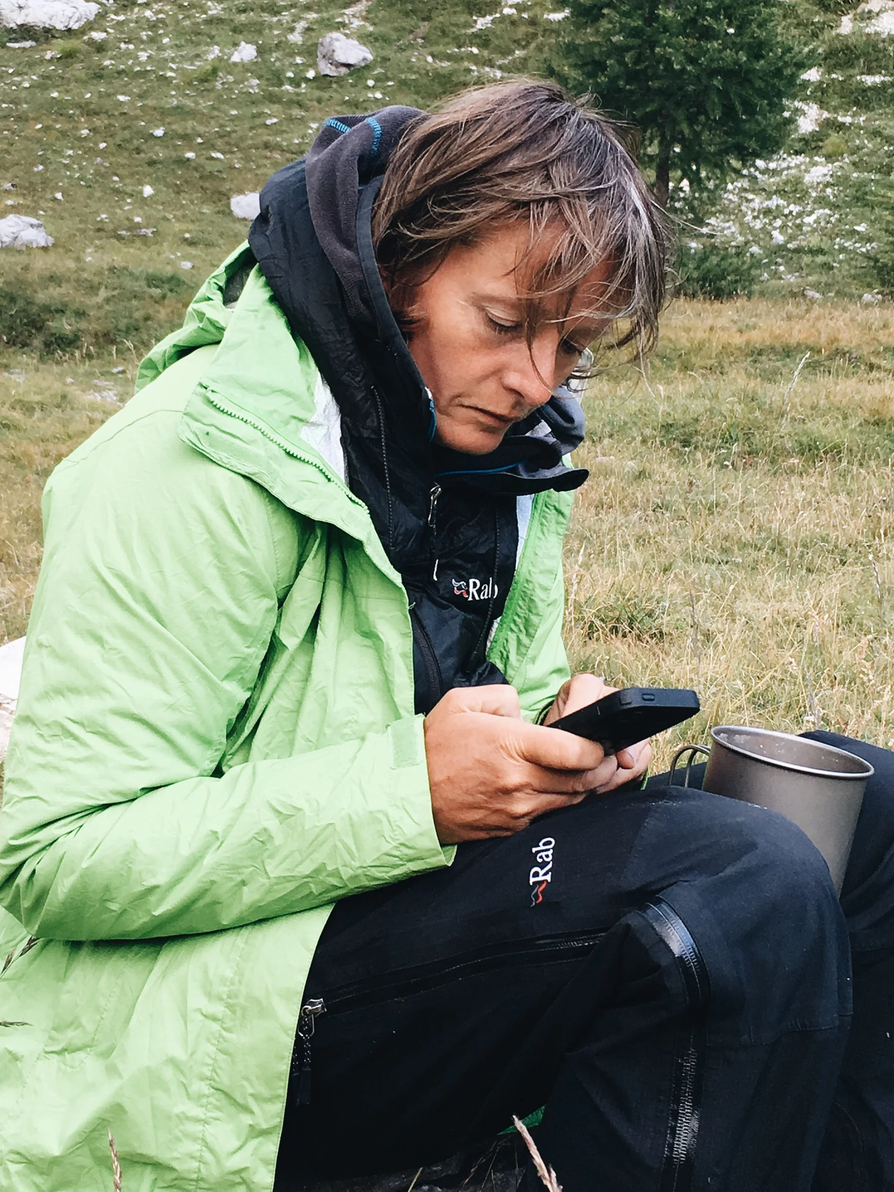 Old Lady Vlogger hard at work. Sponsored by RAB!