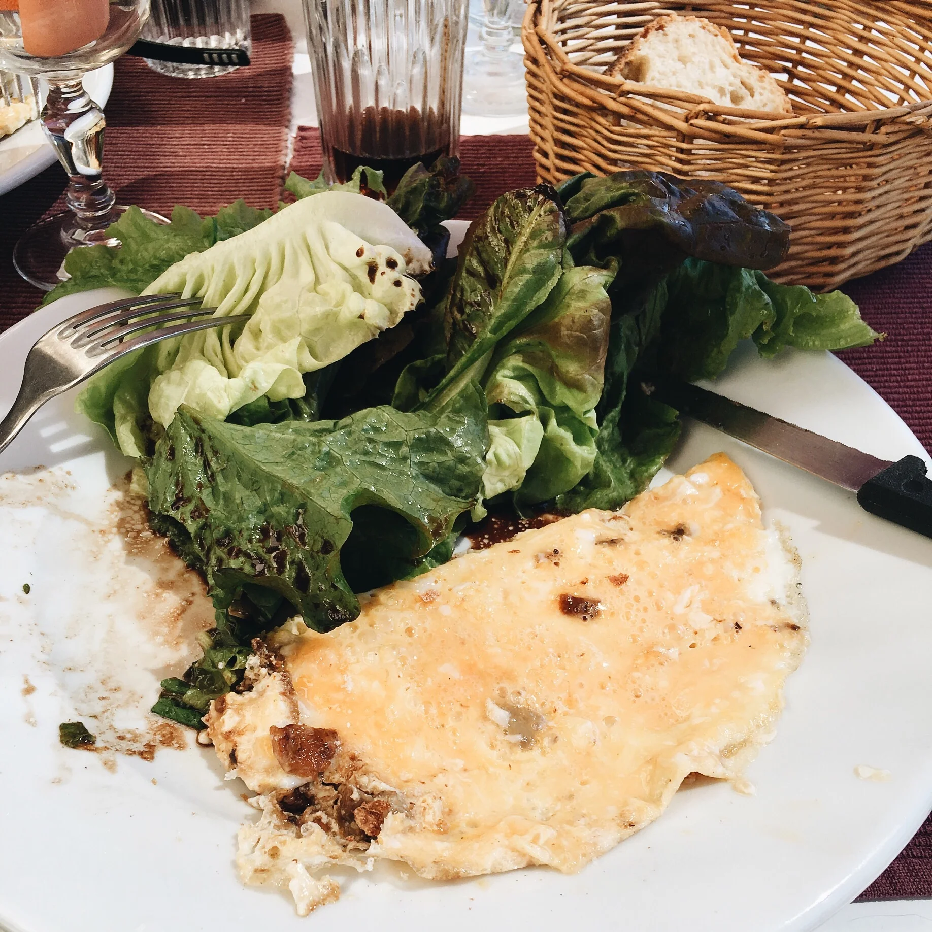 Half an omelette!