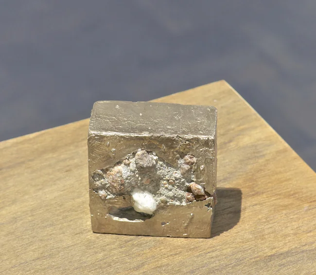Broken #2 | H. 2.5" W. 2.5" D. 1" | Bronze and found object | Year 2014 | Photo: Mazdak Shadkam