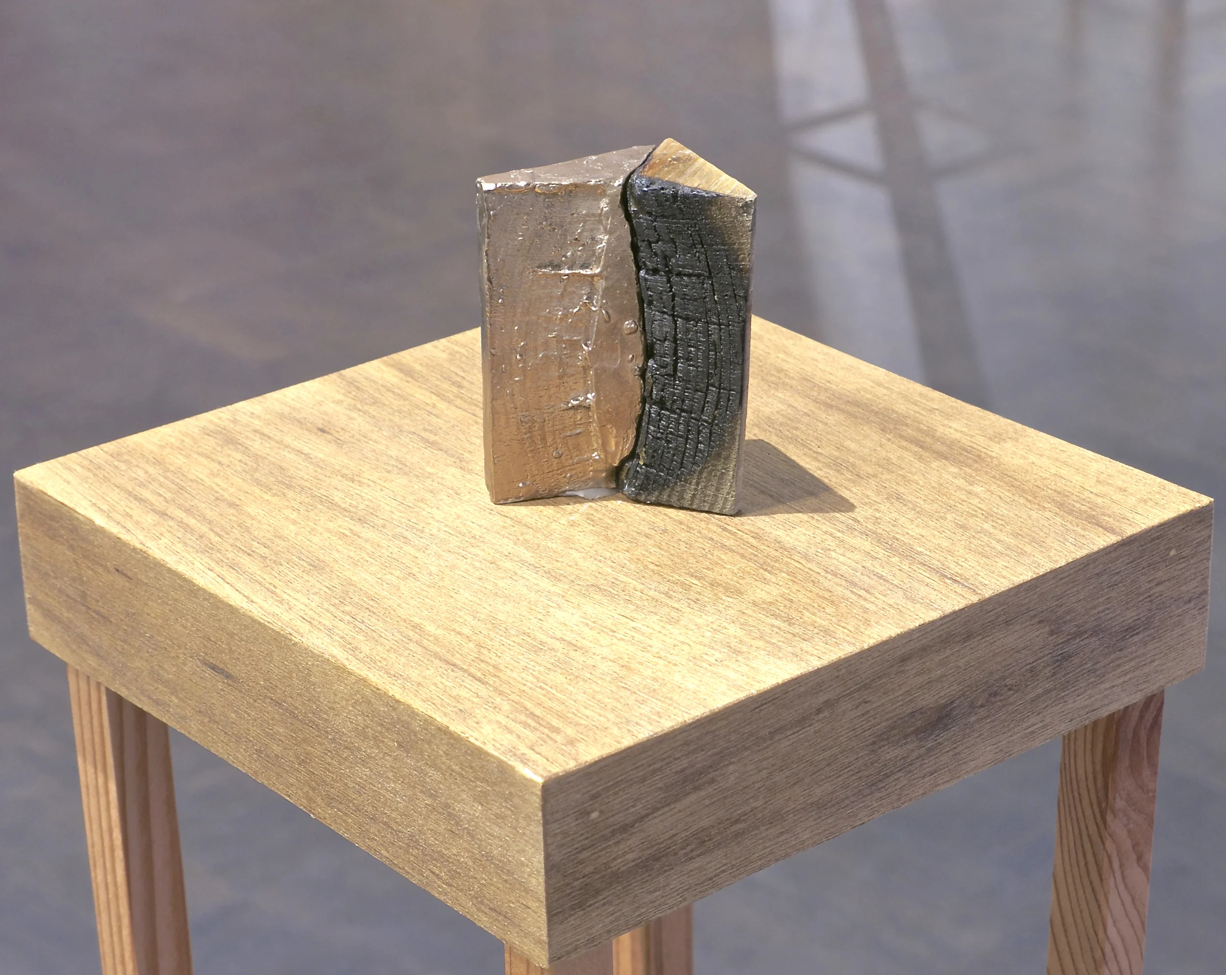 Broken #4 | H. 2.5" W. 2.5" D. 1" | Bronze and found object | Year 2014 | Photo: Mazdak Shadkam