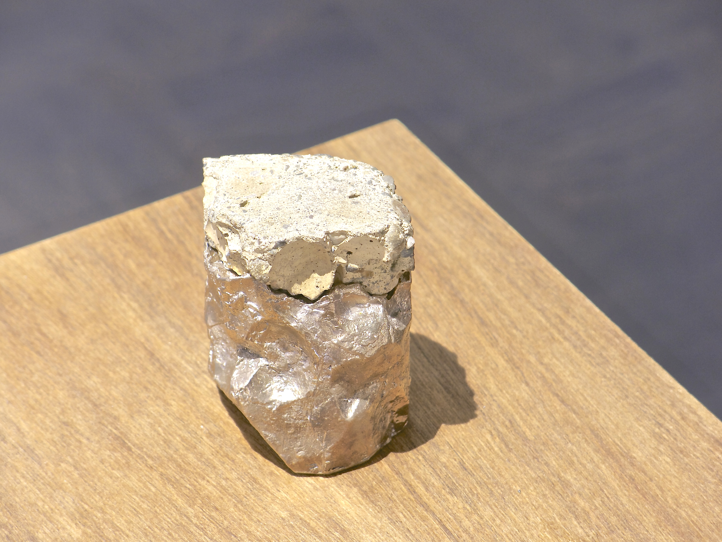 Broken #7 | H. 2.5" W. 2.5" D. 1" | Bronze and found object | Year 2014 | Photo: Mazdak Shadkam