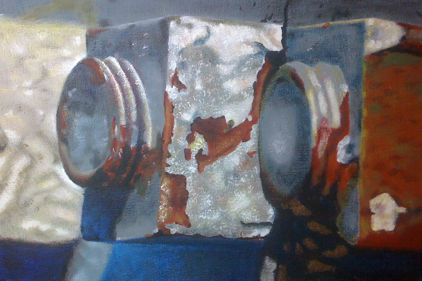 Nuts & Bolts #6 | H. 9" W. 13" | Acrylic on canvas | 2011