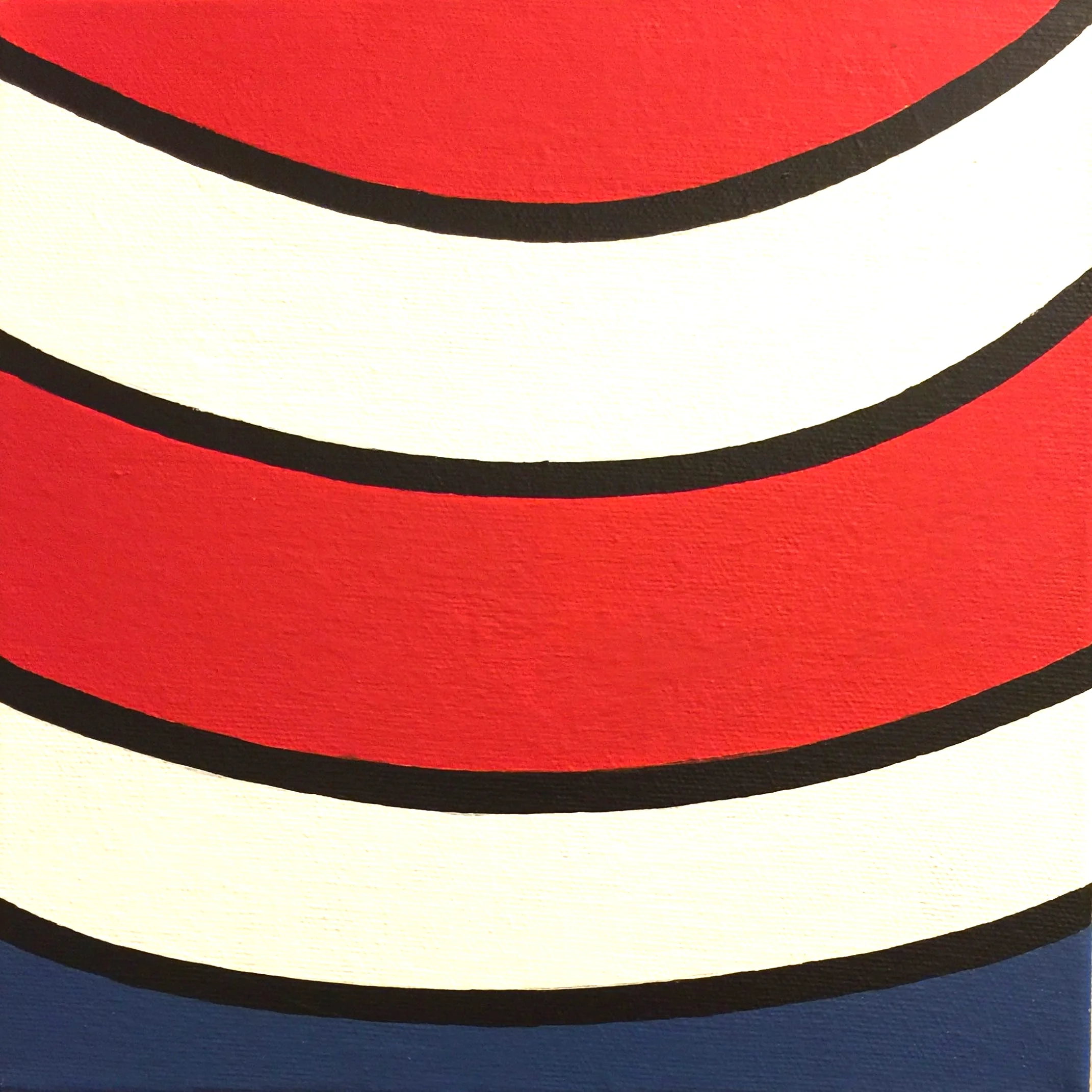 Top #18 | H. 8" W. 8" | Acrylic on canvas | 2016