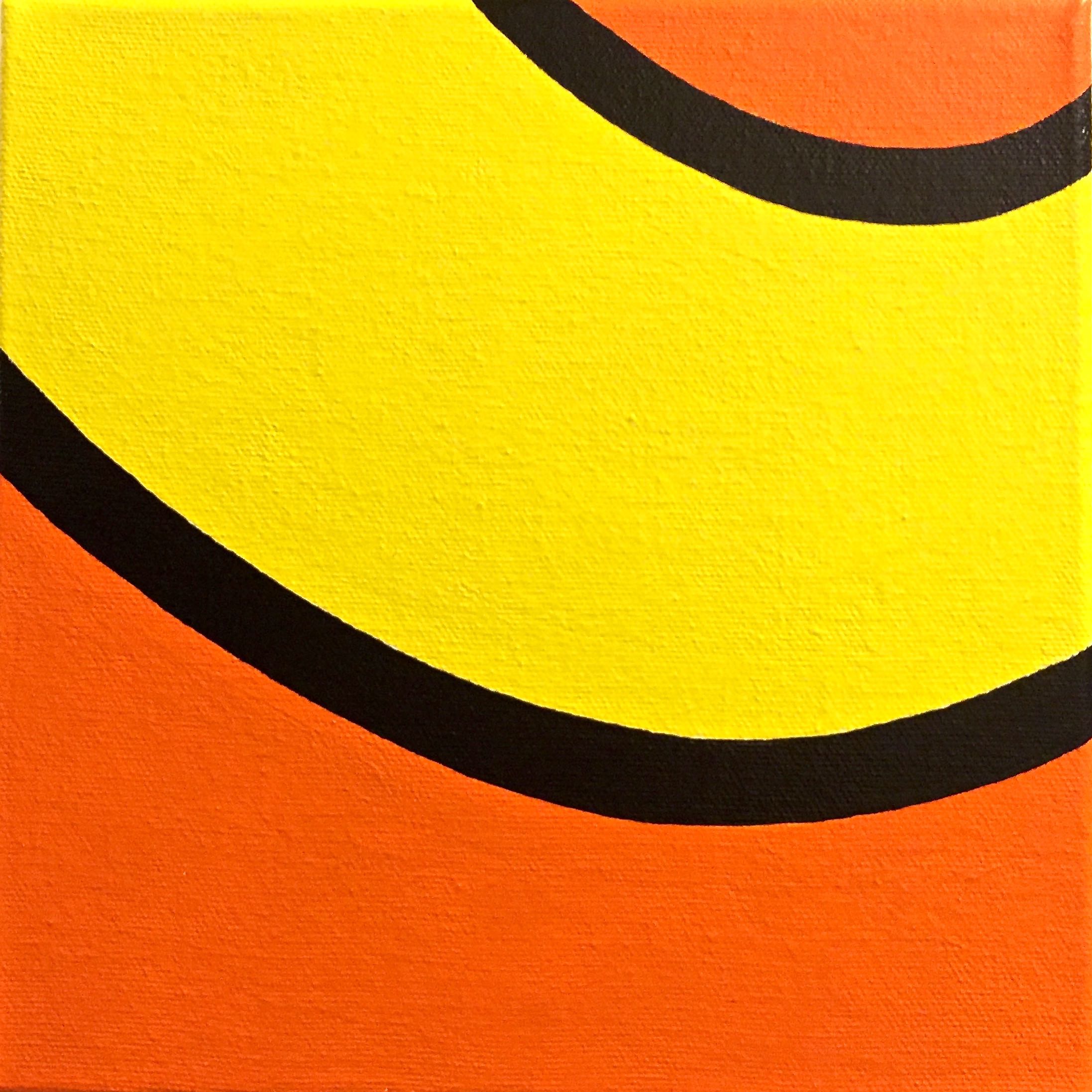 Top #17 | H. 8" W. 8" | Acrylic on canvas | 2016