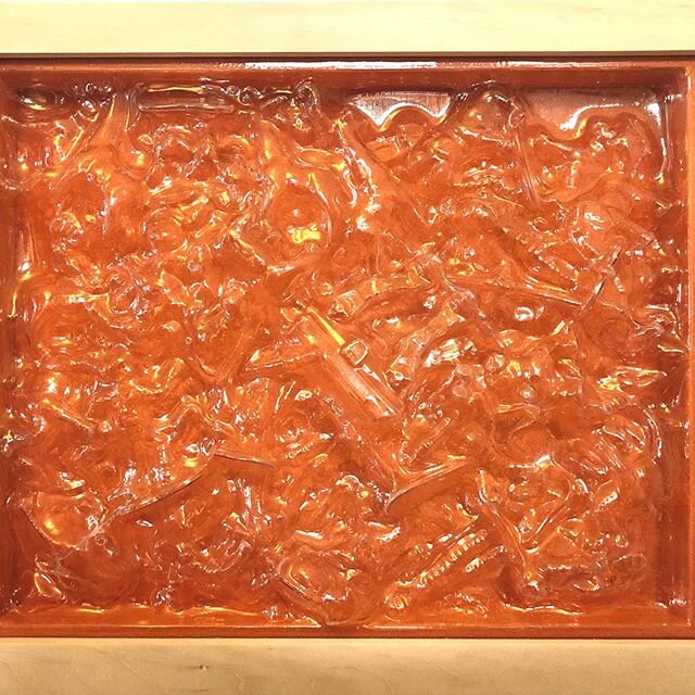 Finished this piece earlier this week. #fineart #empty #full #orange #sculptureonawall