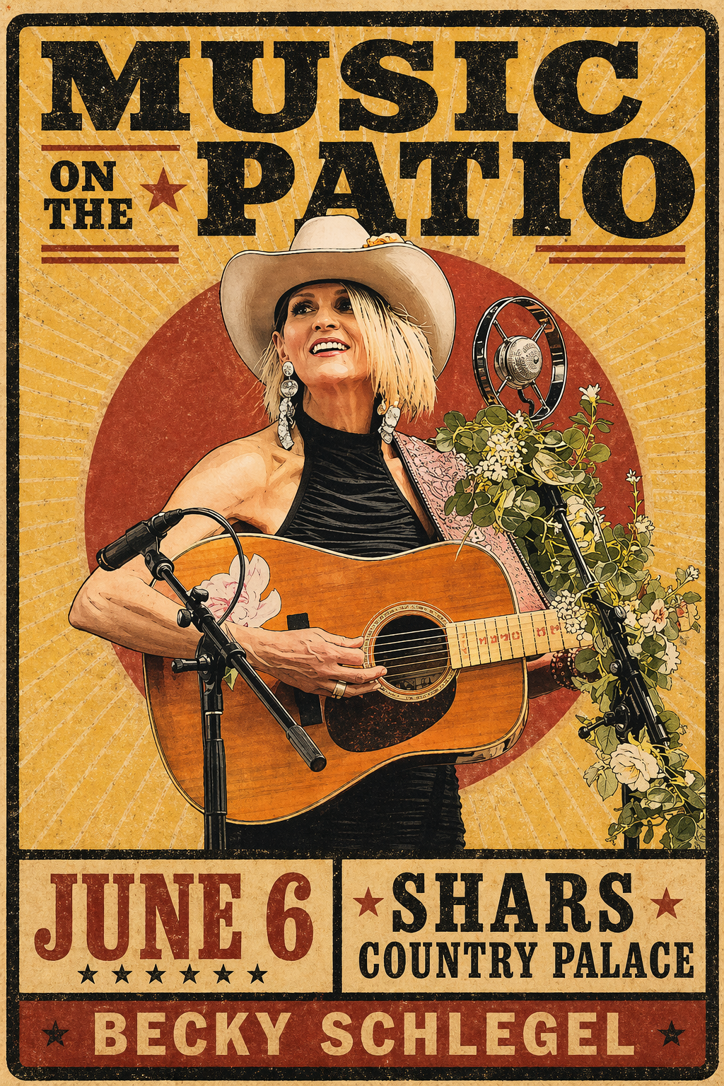 Becky Schlegel.  Patio.  Shars Country Palace