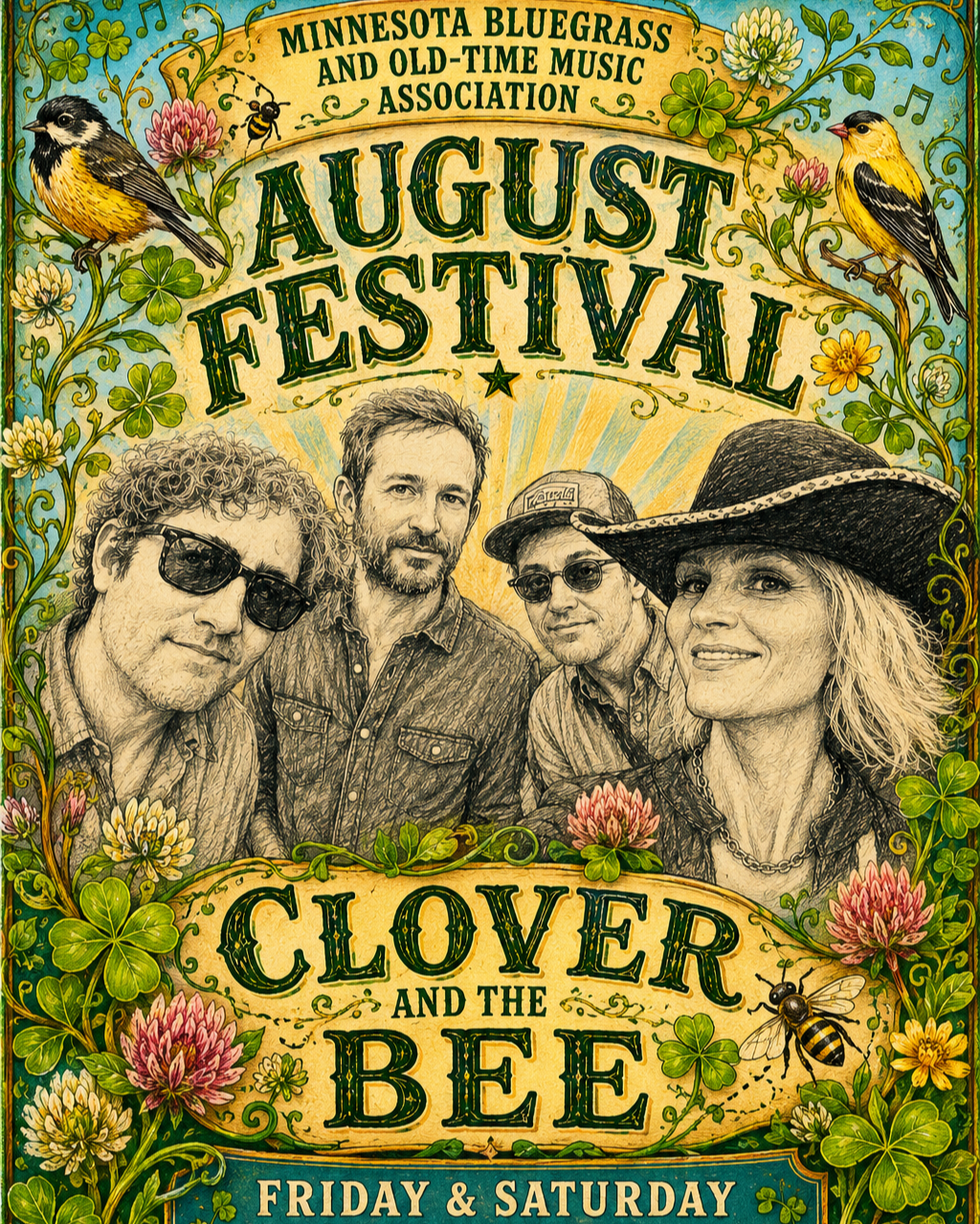 MBOTMA August Festival.  Clover and The Bee.  