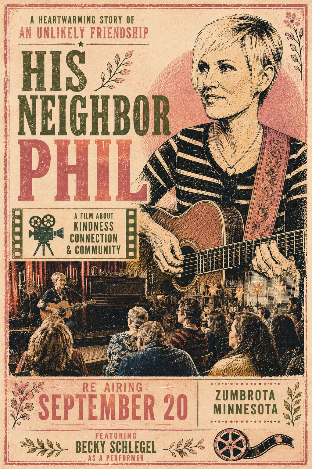 HOLLYWOOD!... or, Zumbrota MN, that is!  a "re-airing" of "his neighbor phil", movie!  