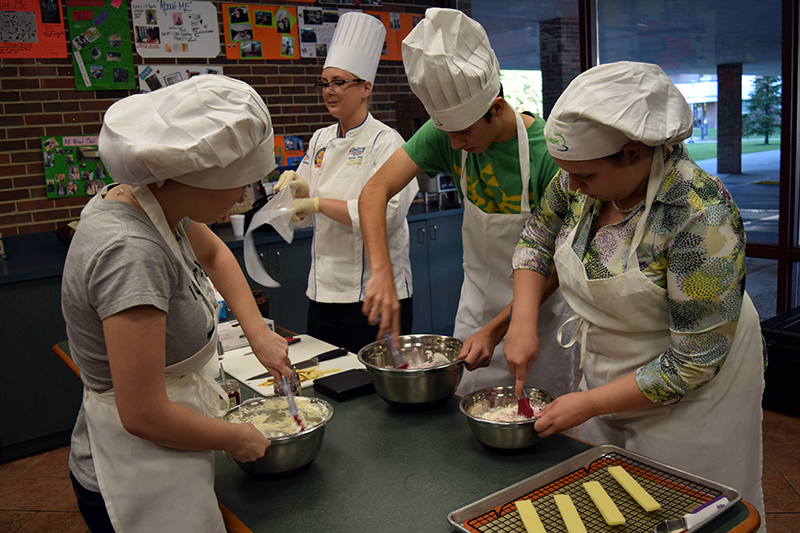 Beyond classroom work in the kitchen, Culinary Arts students are also busy with catering assignments.