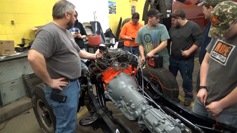 Rich Hollister’s CTE Auto Tech class is restoring an ’86 Chevy K10 to like-new condition.The project will take the entire school year to complete.
