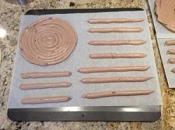Cake before being cover by meringue.