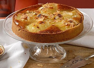 Bourdaloue Pie - French Pear Almond Cream Pie NEW