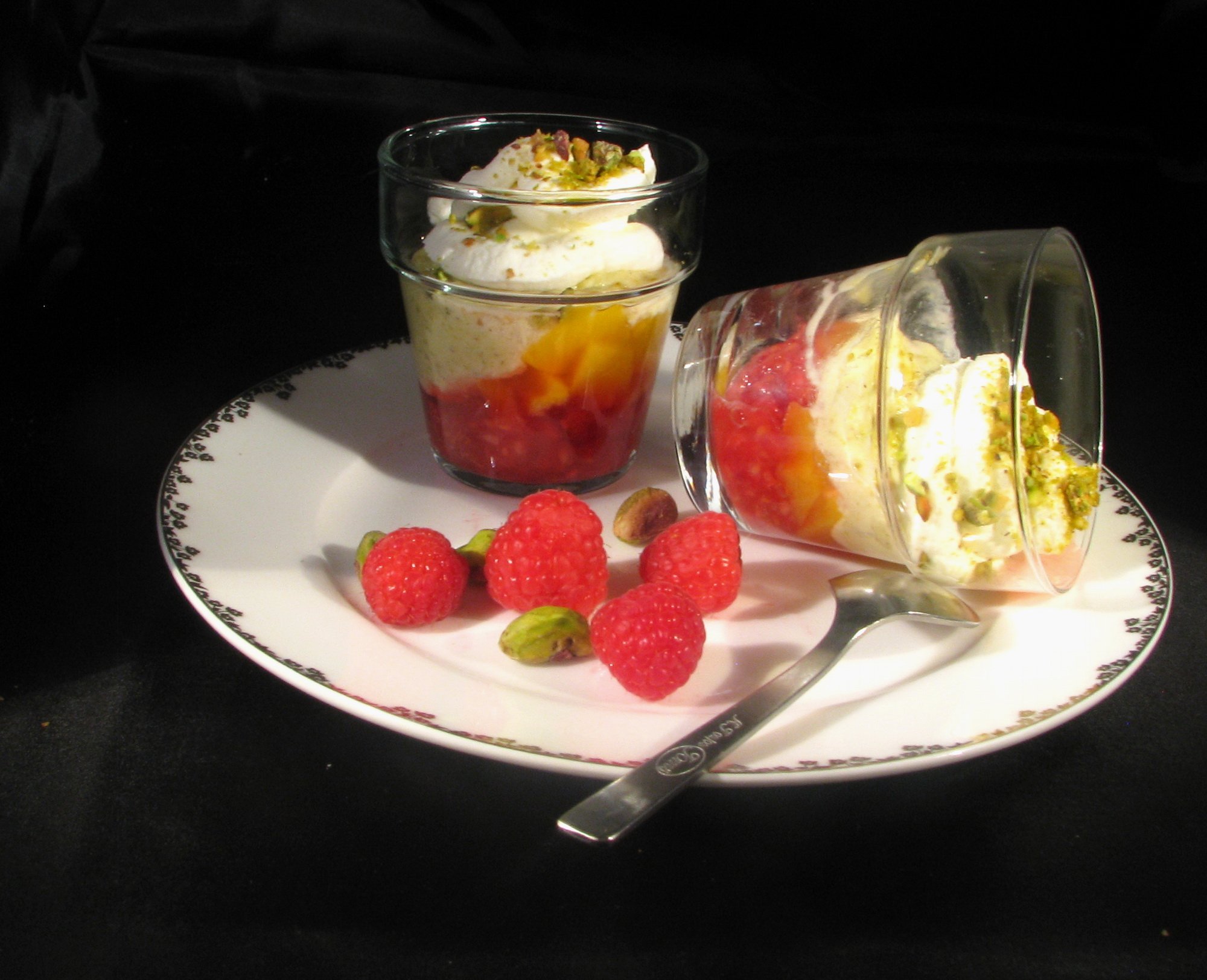 Raspberry - Pistachio Mousse 