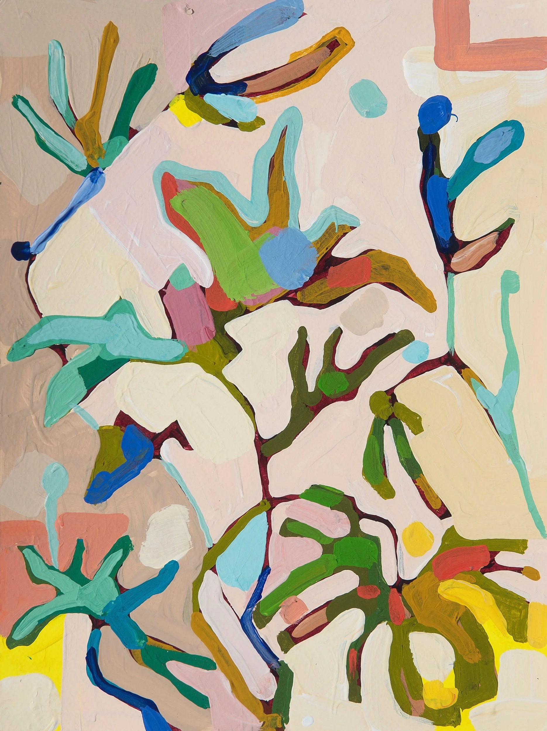 “Sandstone, #1”, mixed media on paper, 12 x 9 in. 