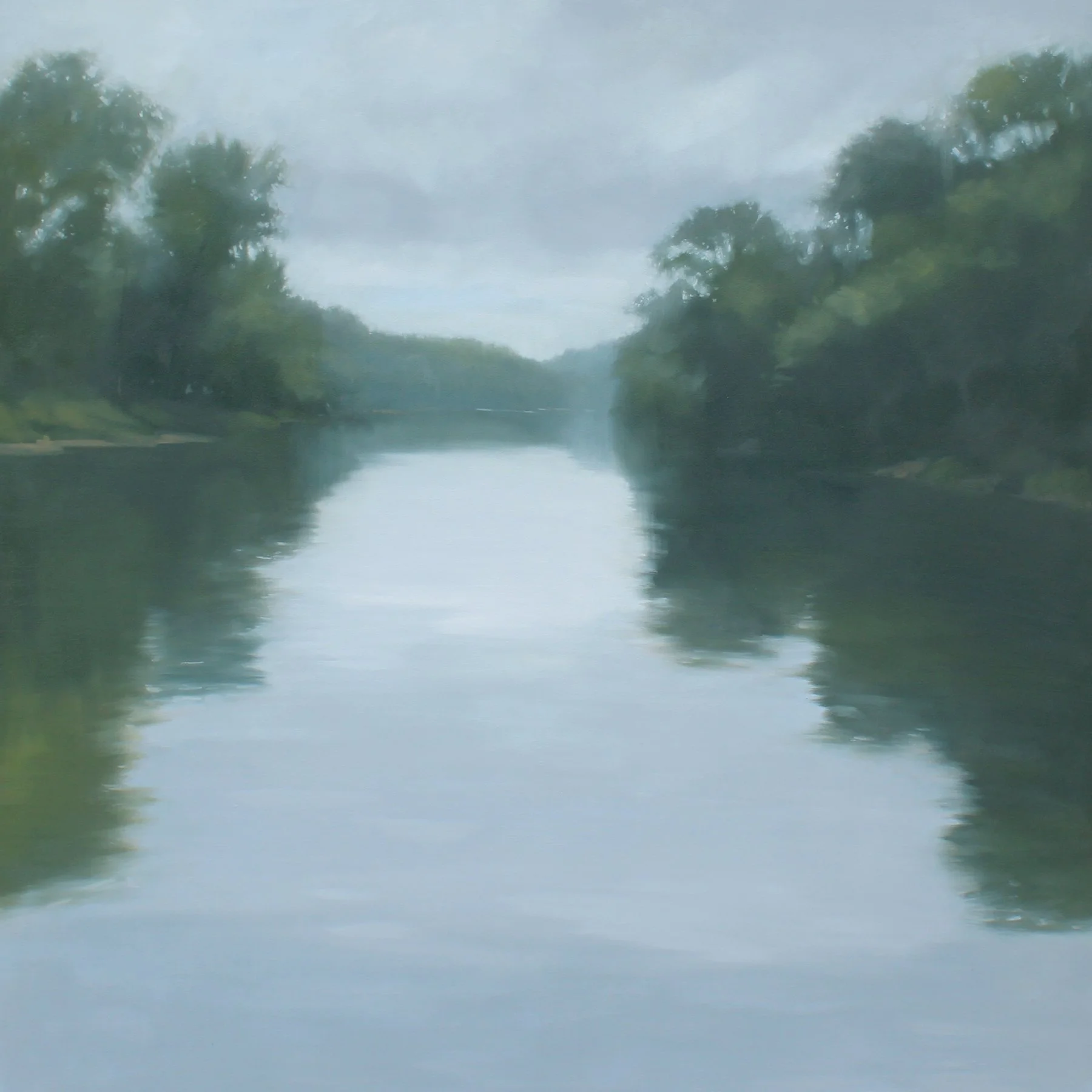   Gentle Float , oil on canvas over panel, 48 x 48 in. 