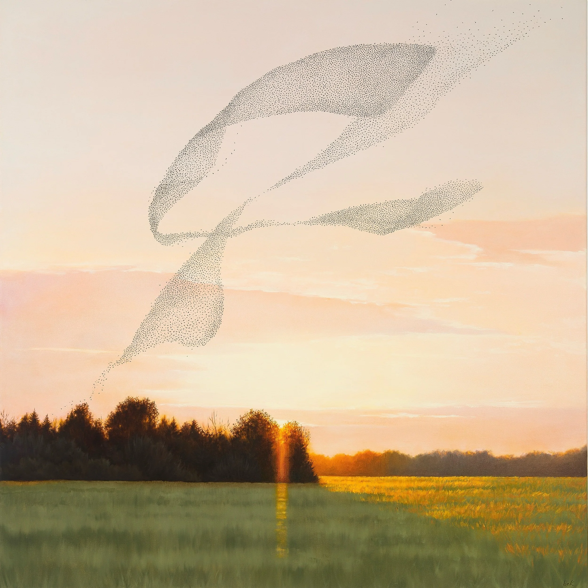   The Long Way Home   Oil on canvas  36 x 36 in.    Sold, please,&nbsp;    click to inquire    , about commission inquiries.   