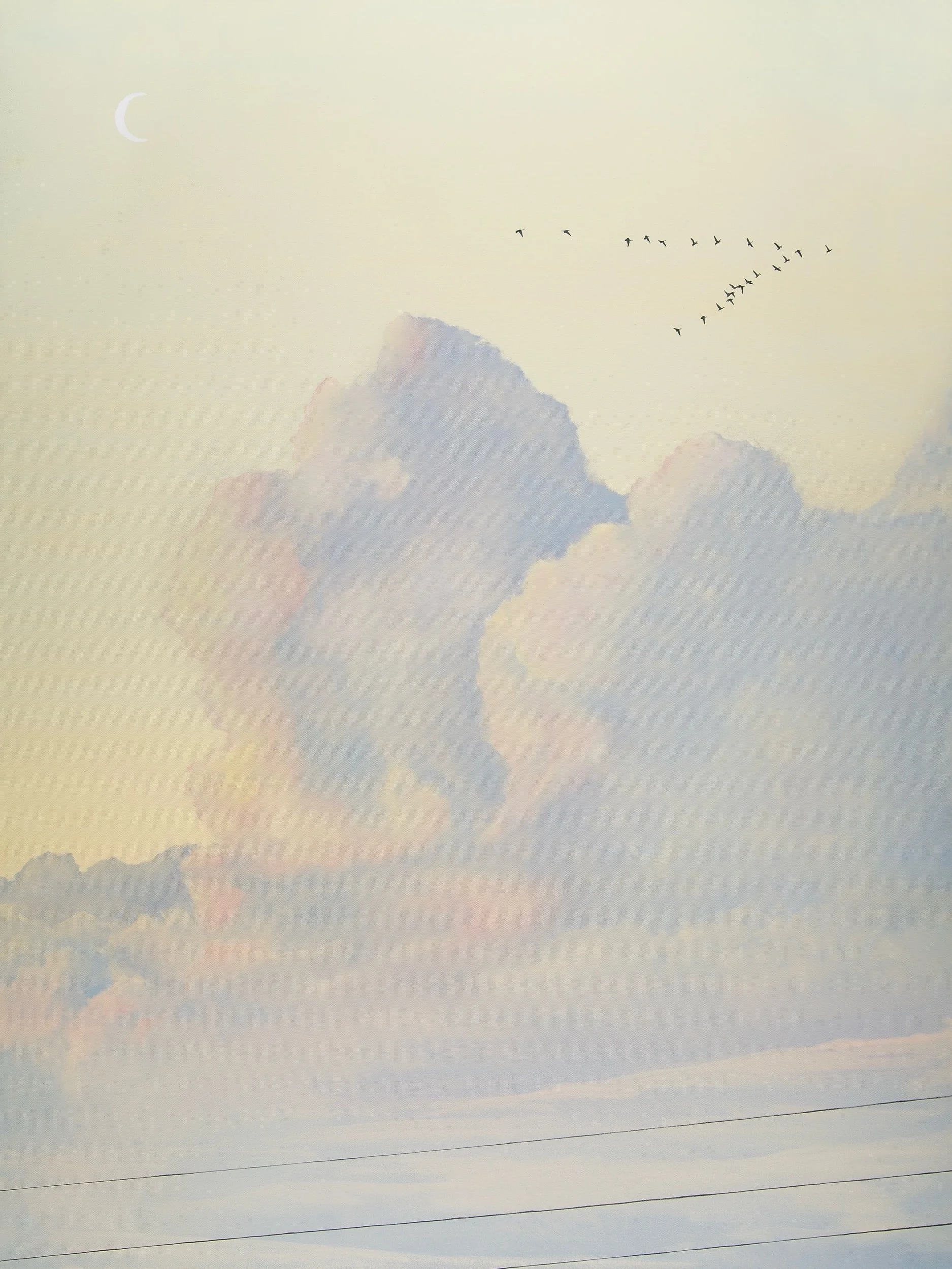   Above the Static   Oil on canvas  48 x 36 in.    Click to Inquire   