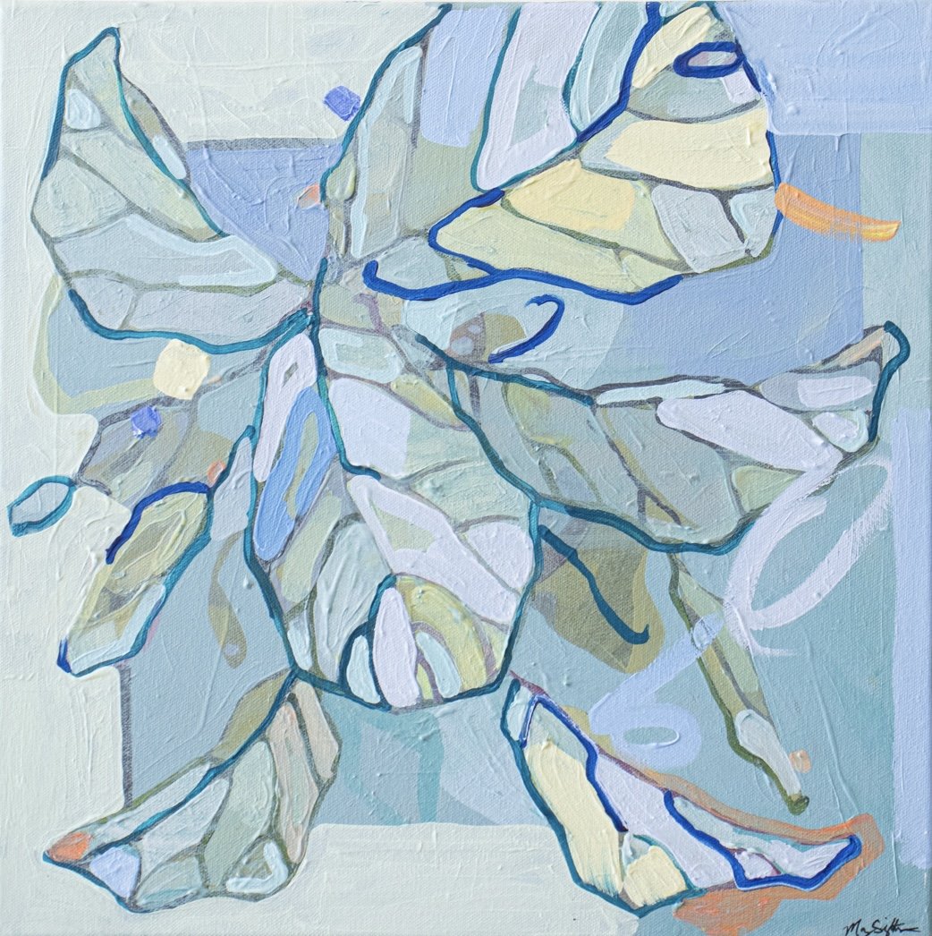 Verdant Change Mixed media on canvas 16 x 16 in. Click to Inquire