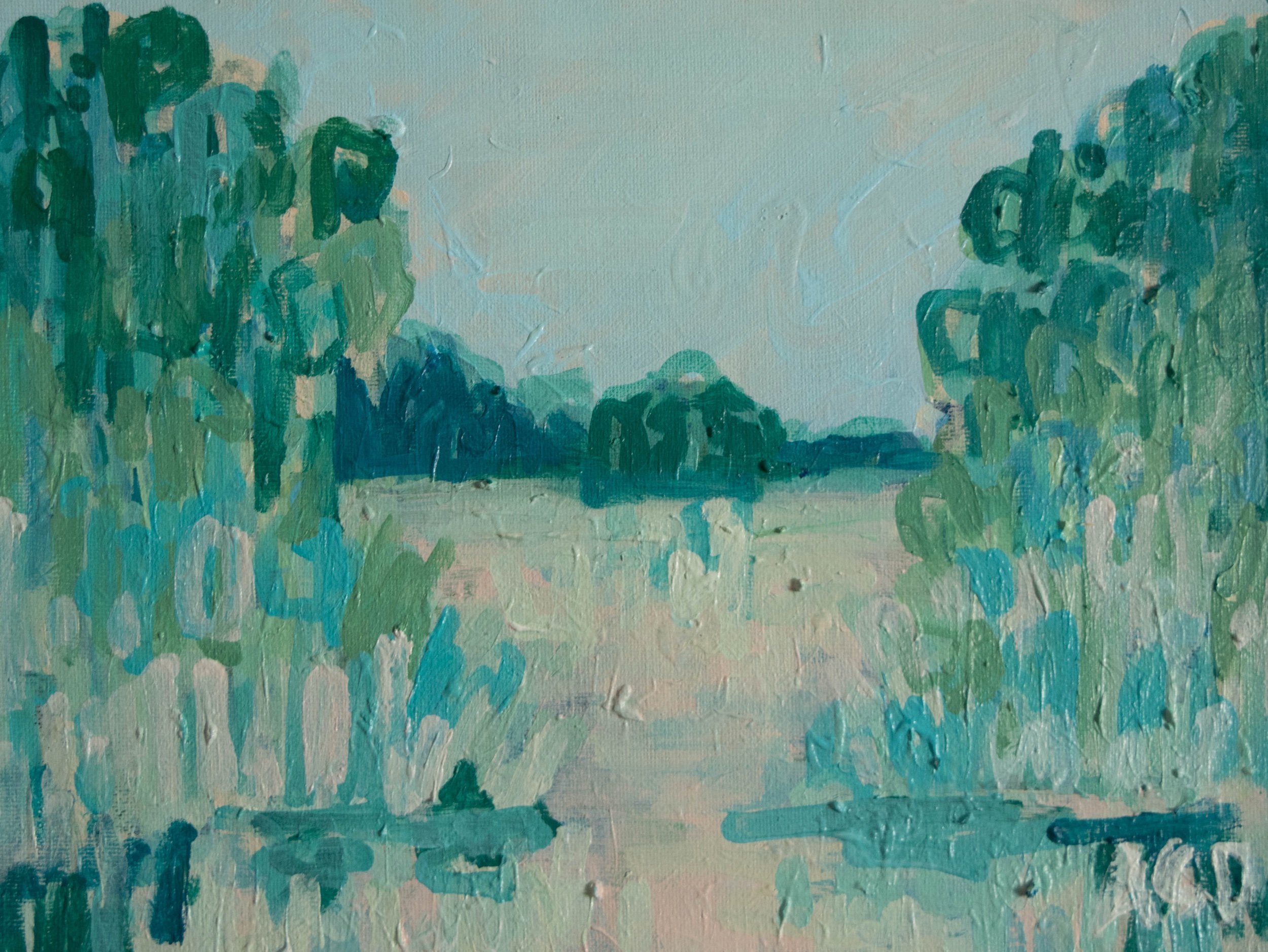 Slow Days Acrylic on canvas paper 9 x 12 in. Click to Inquire