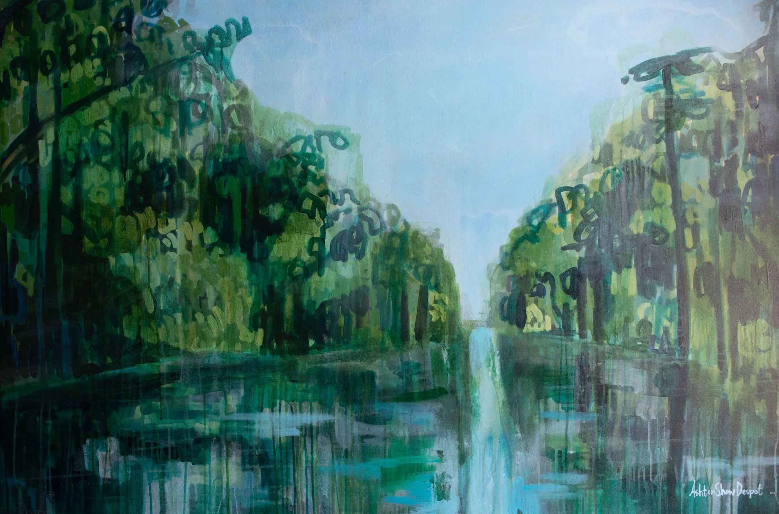 I Must Be Having Fun Acrylic on canvas 40 x 60 in. Click to Inquire