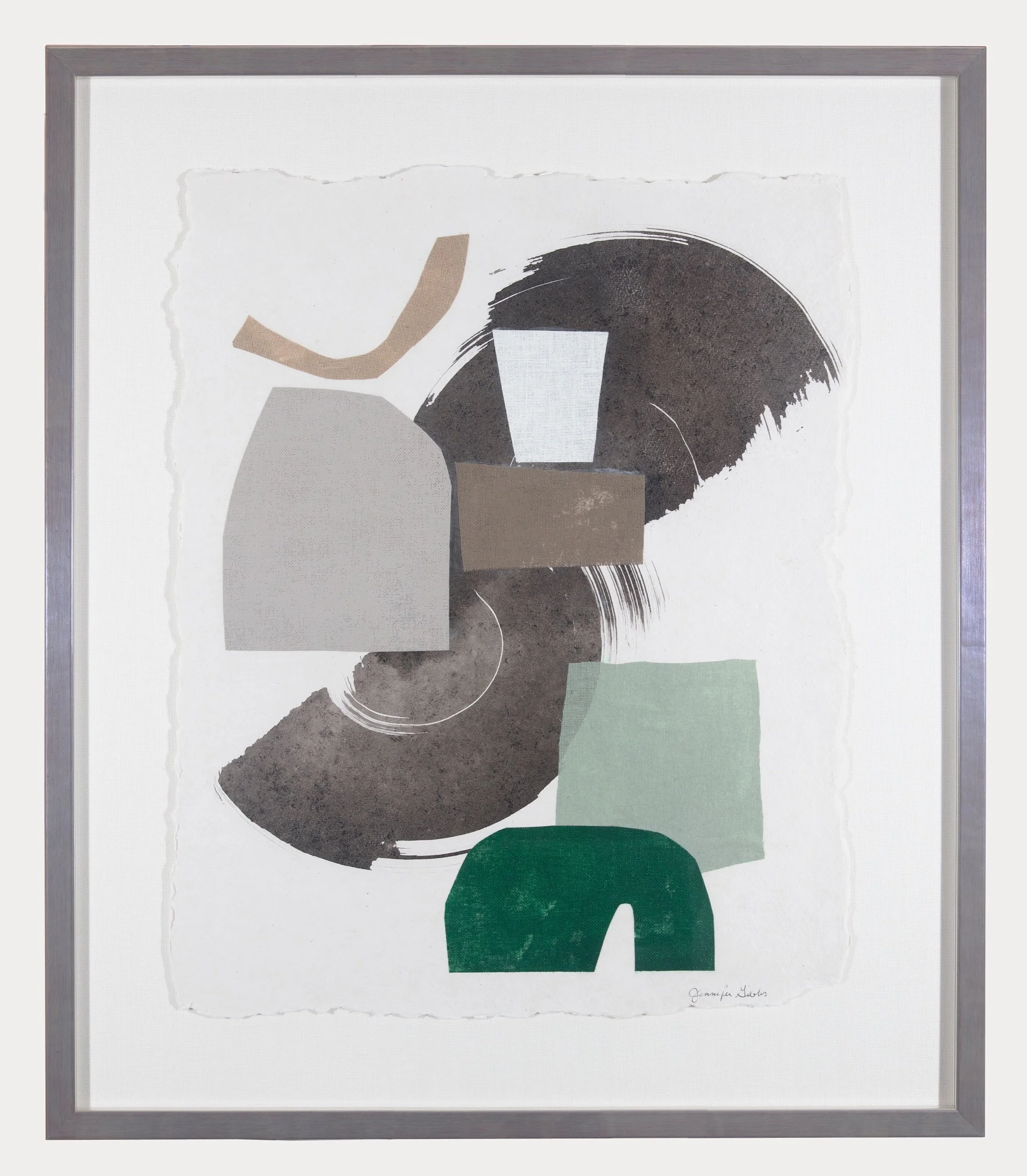 Verte, #2 Mixed media & collage on paper 22 x 18 in., sheet ; 29 x 25 in., framed Click to Inquire