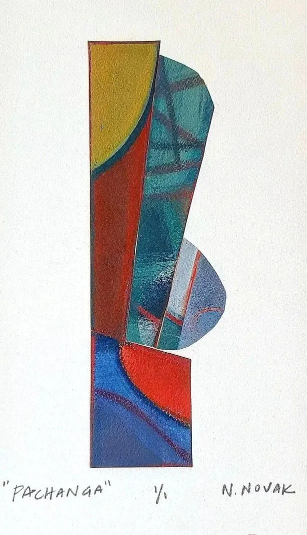 Pachanga Oil & pastel on paper 12 x 7 in. Click to Inquire