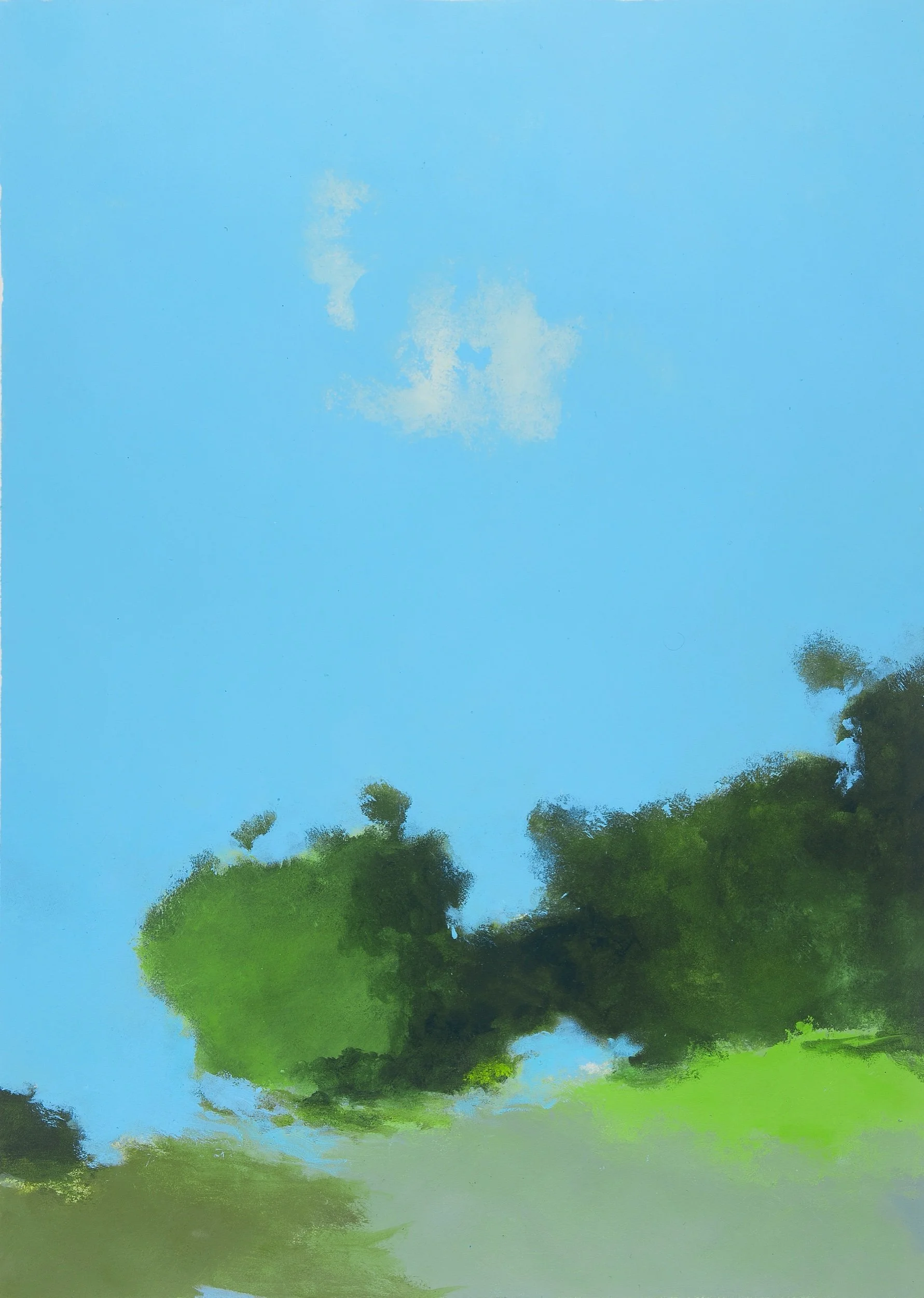 Louisiana Landscape, I Mixed media on paper 28 x 20 in., image size; 30 x 22.5 in., paper size Click to Inquire
