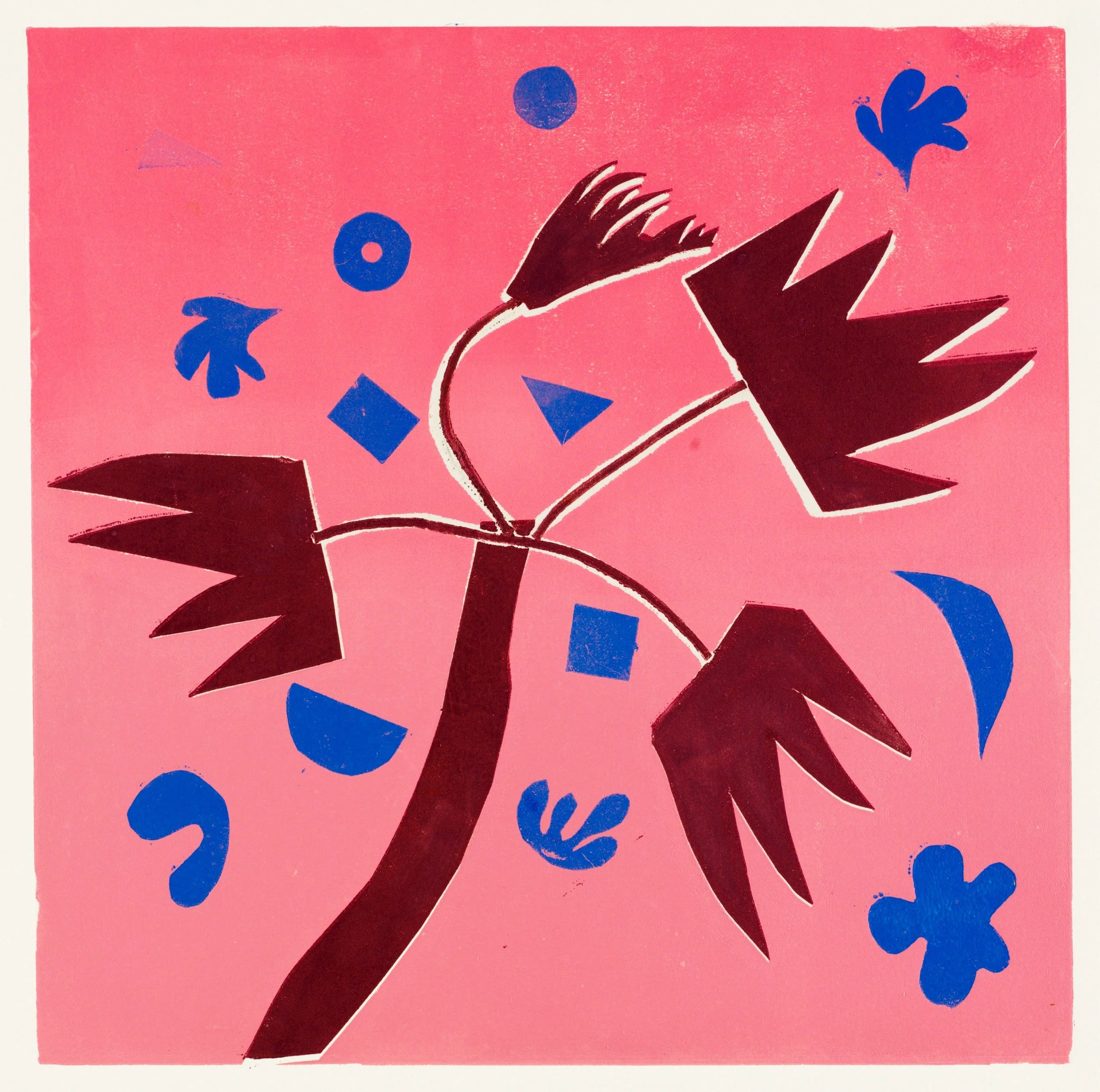 Windy Day, I Monoprint on BFK Paper Signed, titled and numbered “1/1” on front 12 x 12 in., image size; 22 x 15 in., paper Click to Inquire