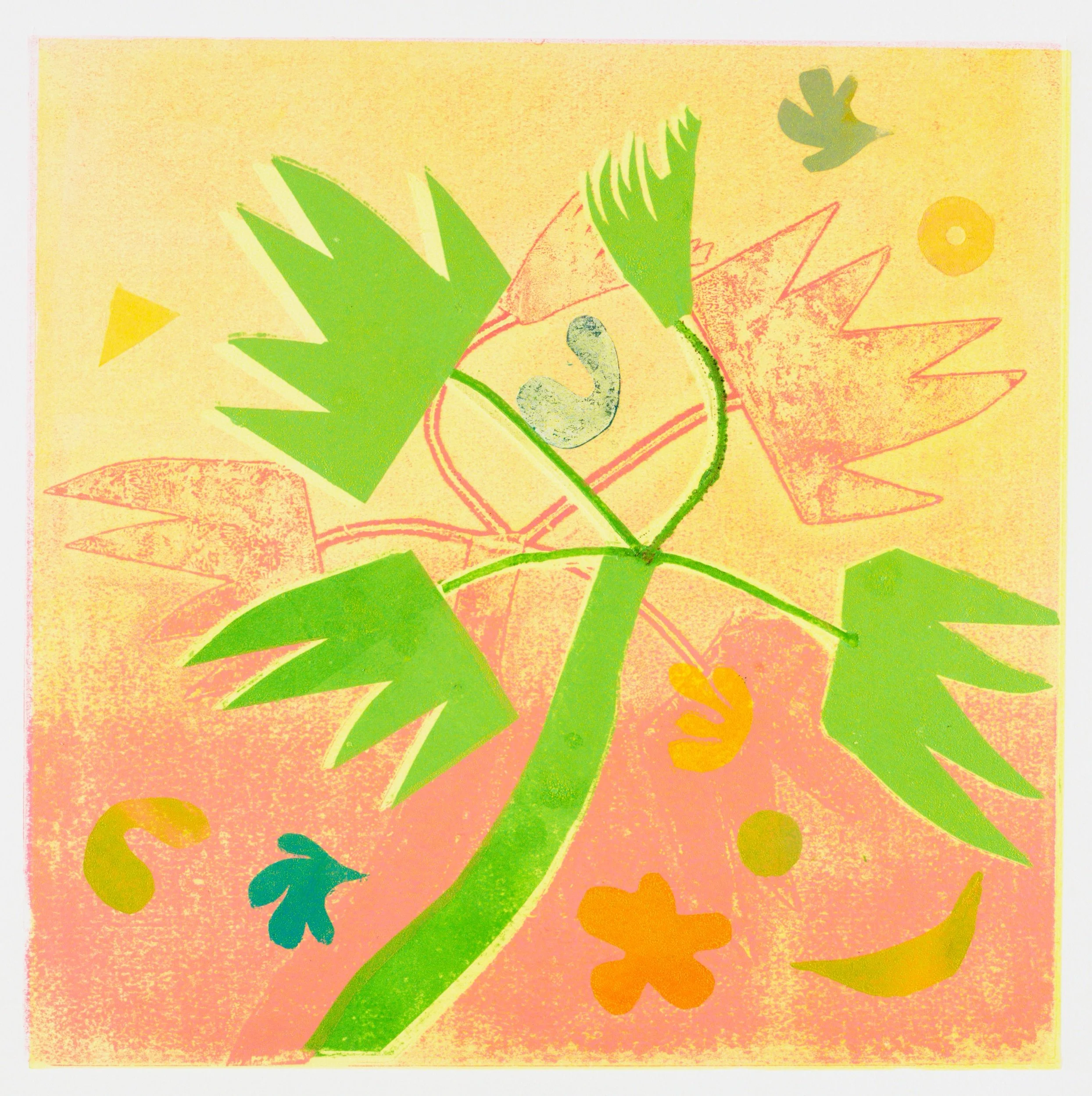 Windy Day, II Monoprint on BFK Paper Signed, titled and numbered “1/1” on front 12 x 12 in., image size; 22 x 15 in., paper Click to Inquire