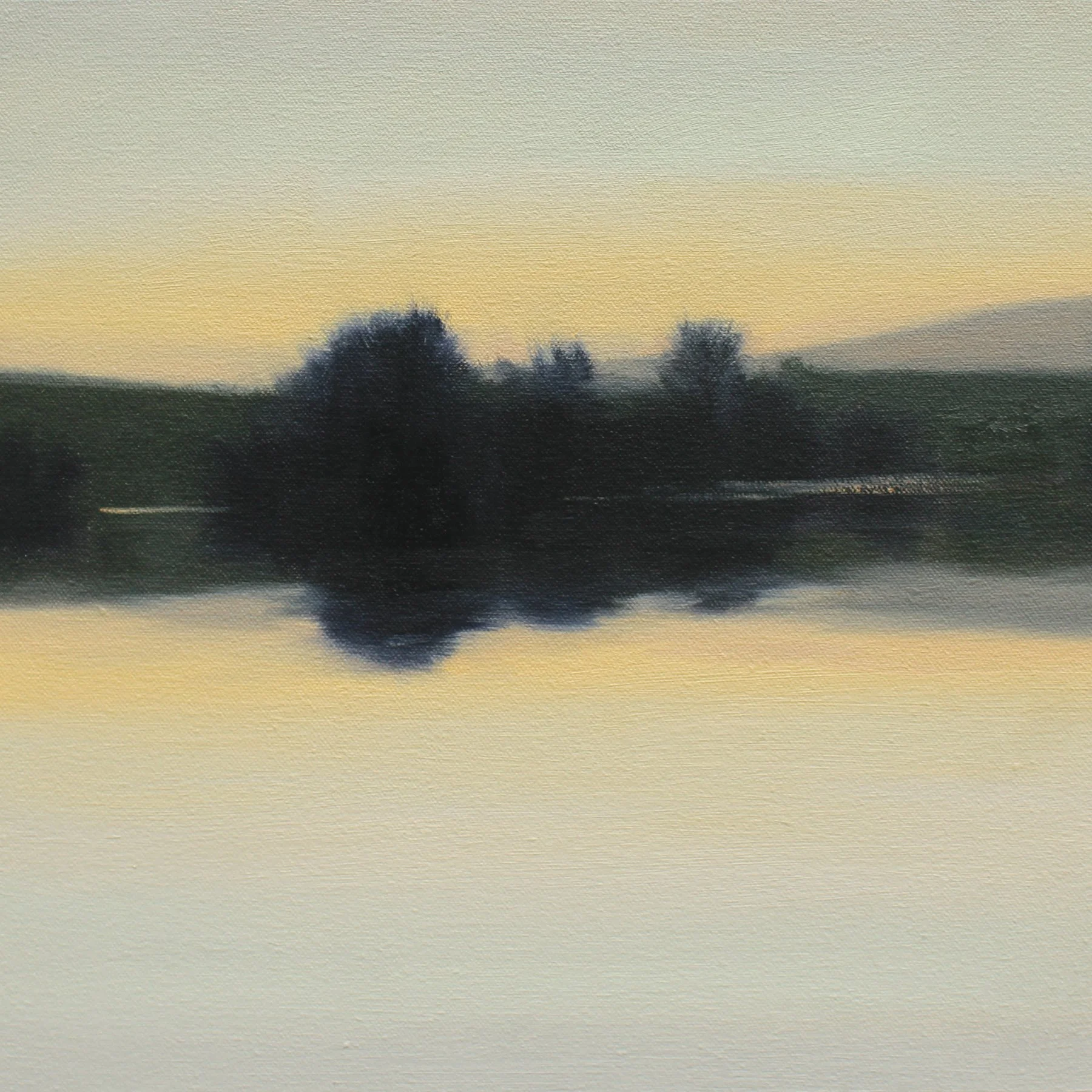   Evening Water Study   Oil on canvas over panel  12 x 12 in.     Click to Inquire    