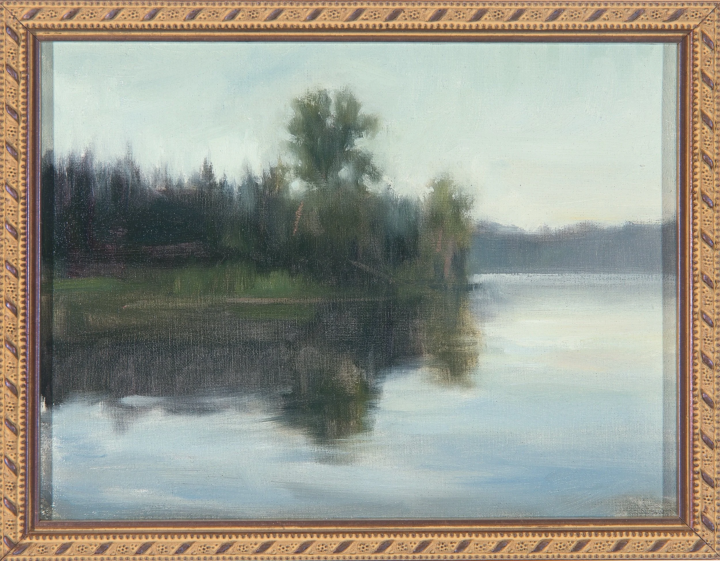   Lake Dawn Field Study   Oil on canvas panel  6 x 8 in., framed&nbsp;    Click to Inquire   