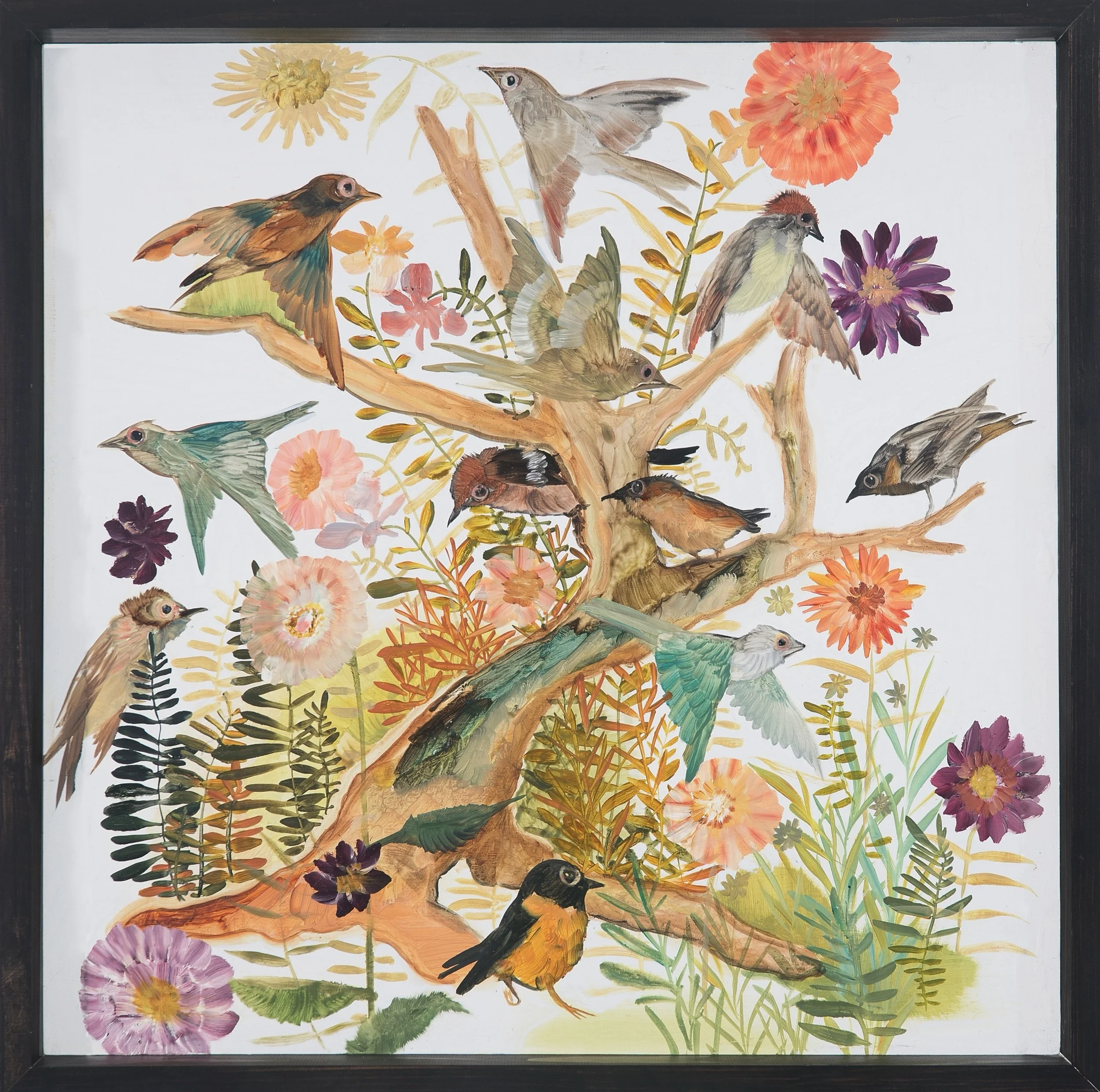   Staub Blossom   Oil on panel  24 x 24 in., panel; 25.5 x 25.5 in., framed in artist built frame  $1450    Click to Inquire   