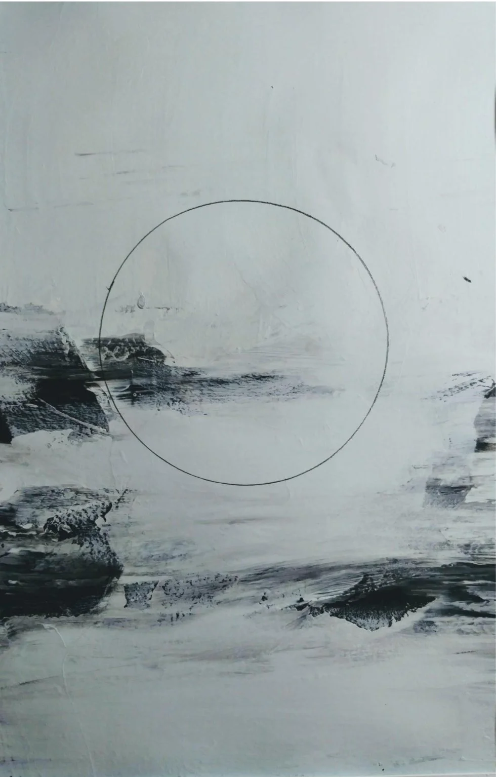   Making (W)hole, #23   Mixed media on paper  11 x 7 in.    Click to Inquire   