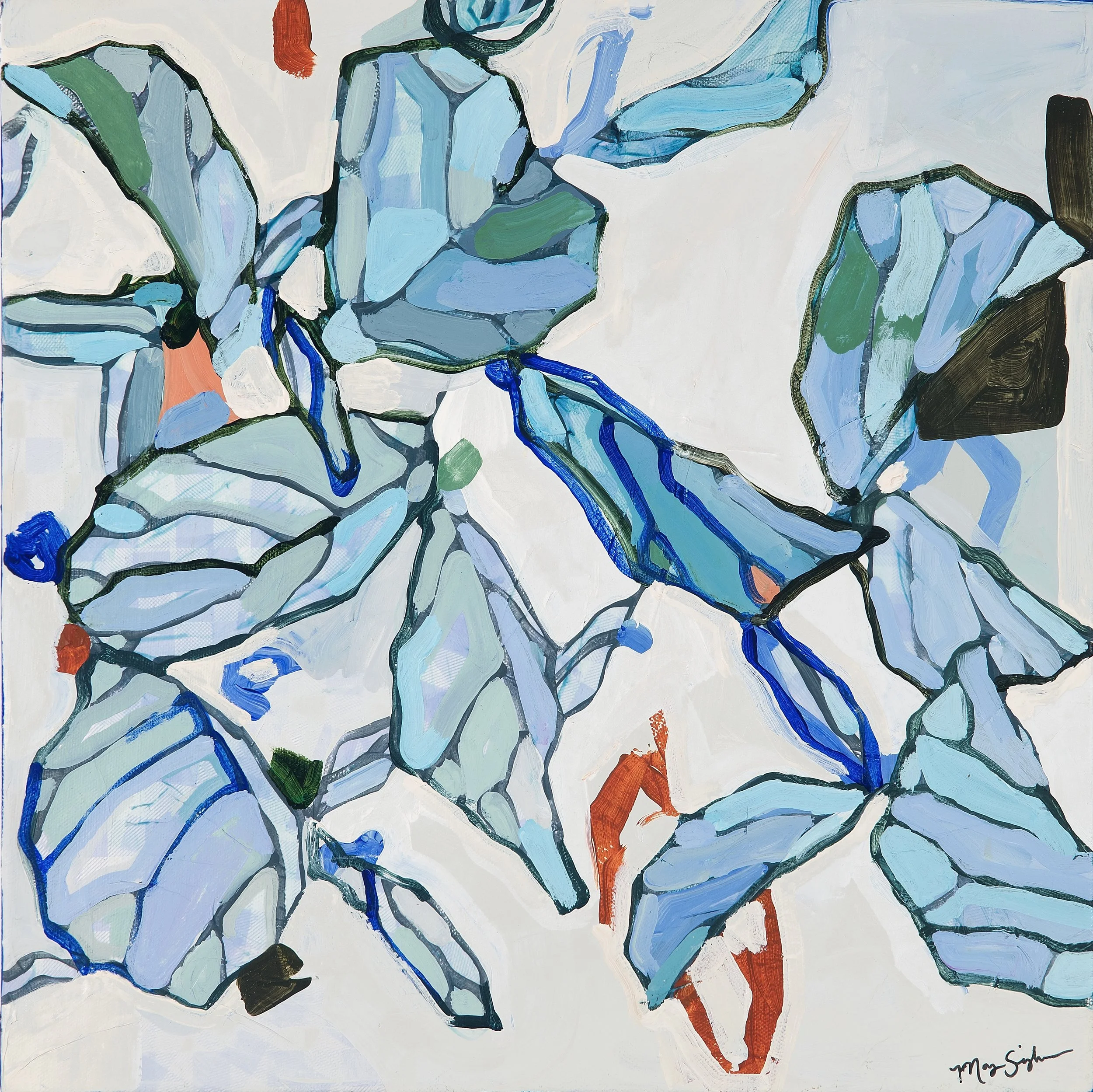   The Shape of a Quiet Morning   Acrylic on canvas  16 × 16 in.   Click to Inquire  