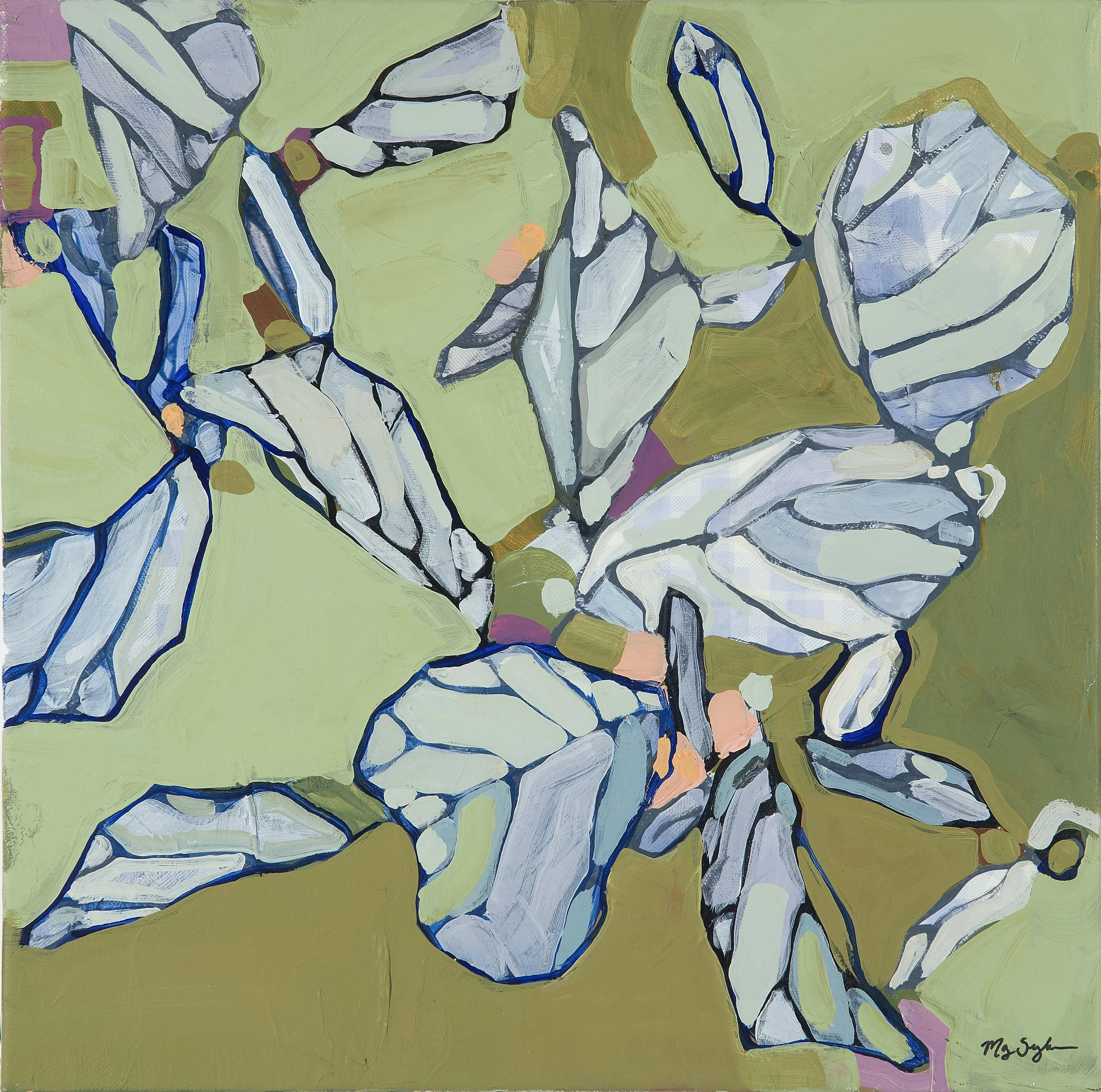   The Way the Air Moved   Acrylic on canvas   16 × 16 in.   Click to Inquire  