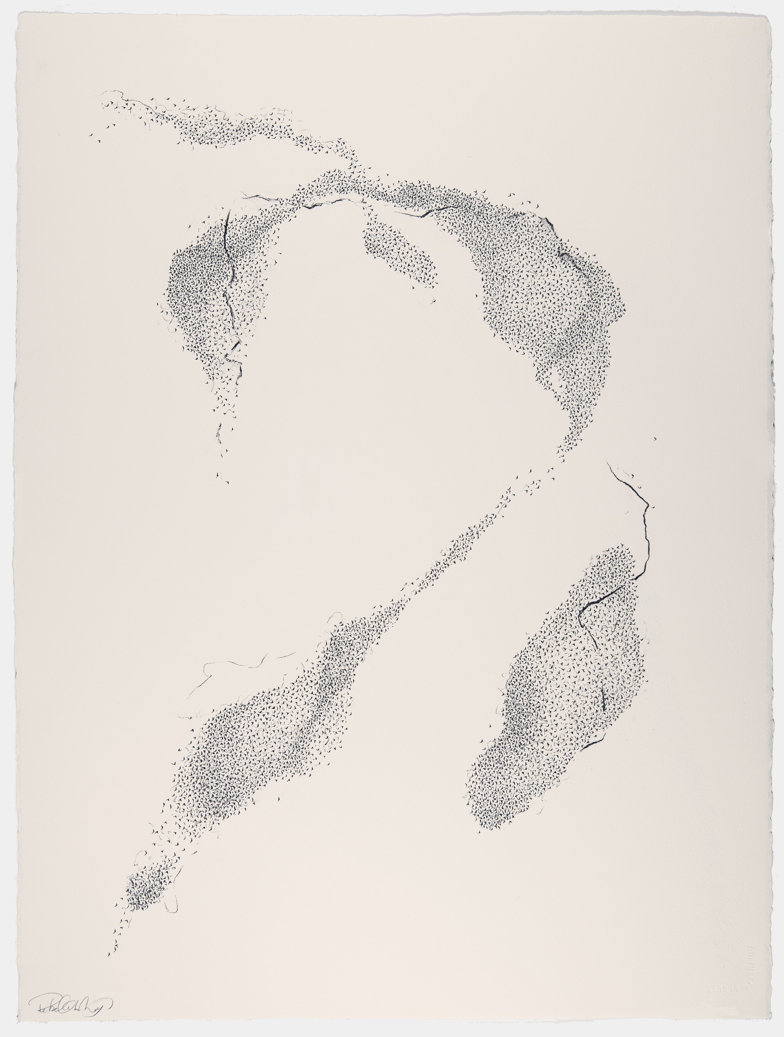   As Above   Ink &amp; charcoal on Arches paper   30 × 22 in.    Click to Inquire   