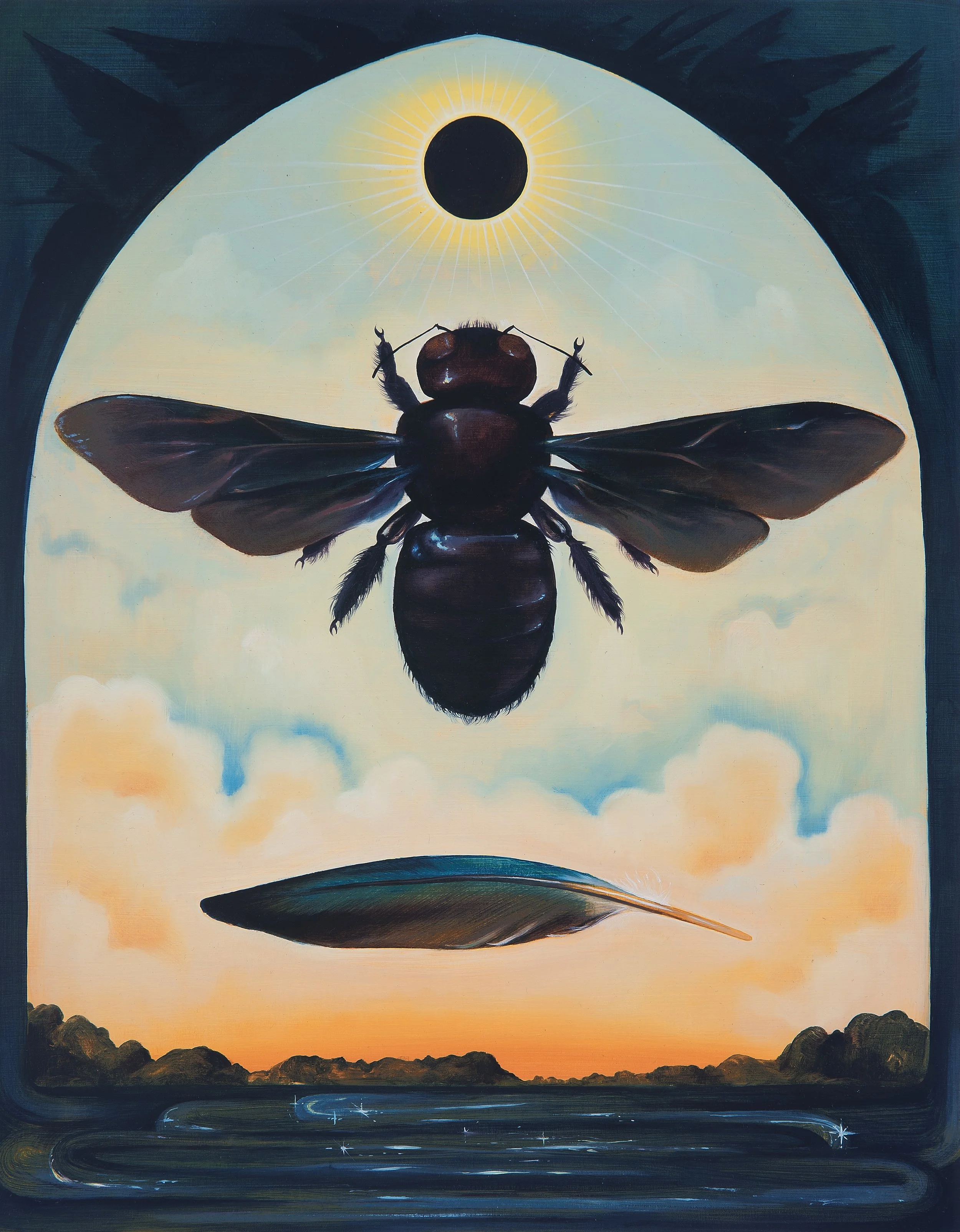  Eclipse/Horizon   Oil on panel  18 × 14 in.    Click to Inquire   