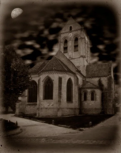   L’Eglise d’Auvers-Sur-Oise   Ink on Hahnemühle Copperplate paper  15 × 12 in., image size; 26 × 17 in., paper size  Ed. of 10, signed, titled, &amp; numbered au recto/on front    Click to Inquire   