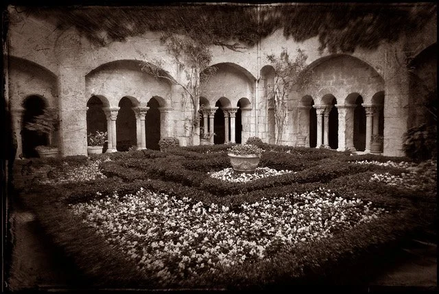   Courtyard, Saint Paul Asylum, Saint Rémy   Ink on Hahnemühle Copperplate paper  12 × 17.5 in., image size; 17 × 26 in., paper size, Ed. of 10  16 × 23.75 in., image size; 22 × 30 in., paper size, Ed. of 10  Both sizes signed, titled, &amp; numbered