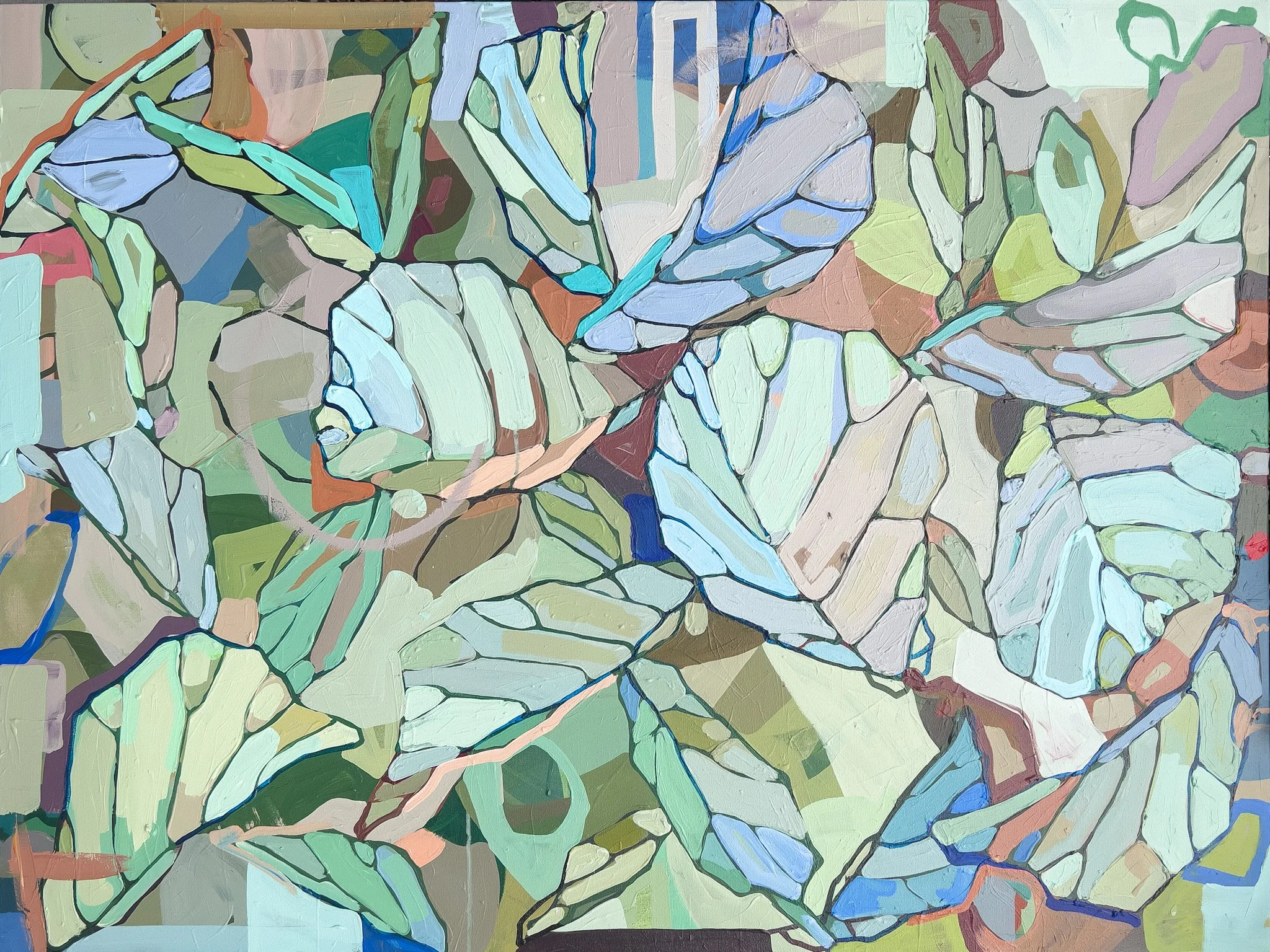   All the Light We Leave Behind   Acrylic on canvas  36 × 48 in.    Click to Inquire   