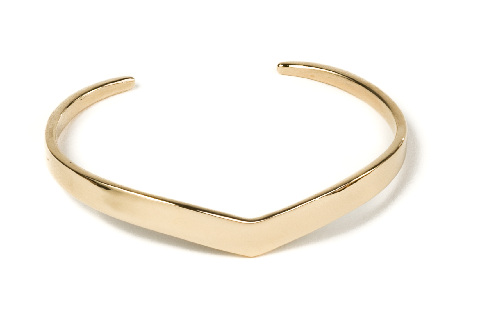 peak cuff bracelet brass