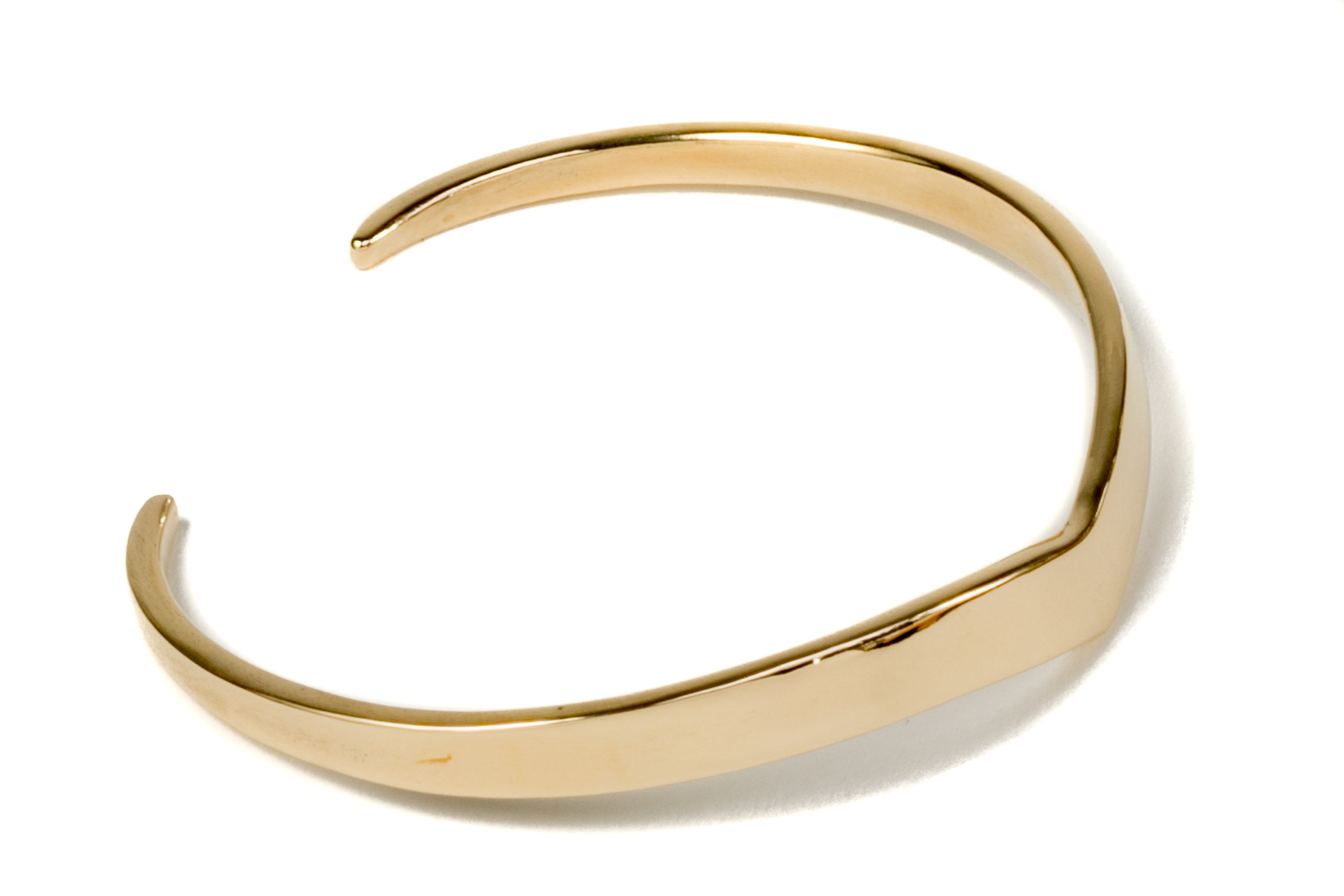 brass peak cuff bracelet