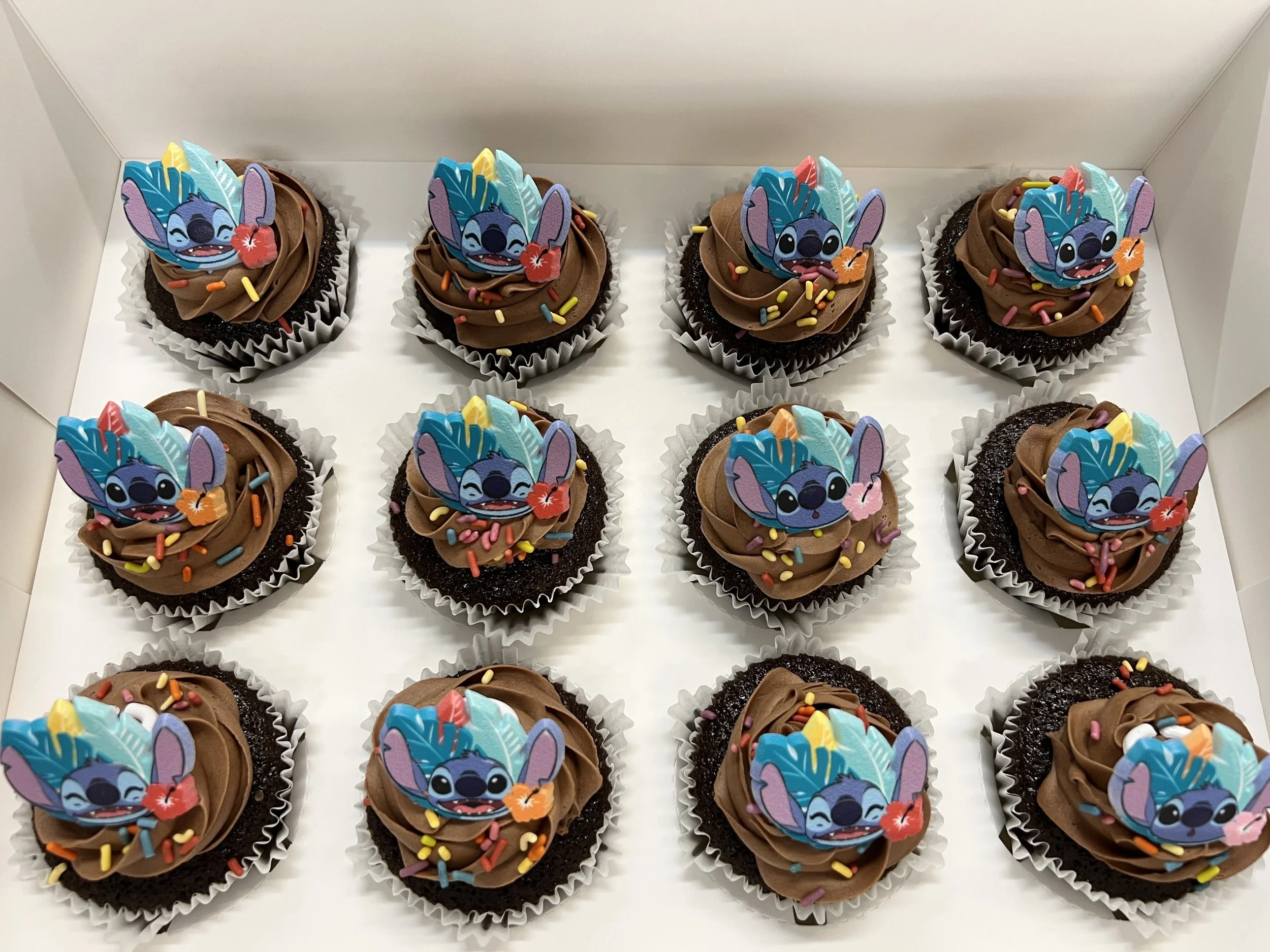 Stitch Character Cupcakes