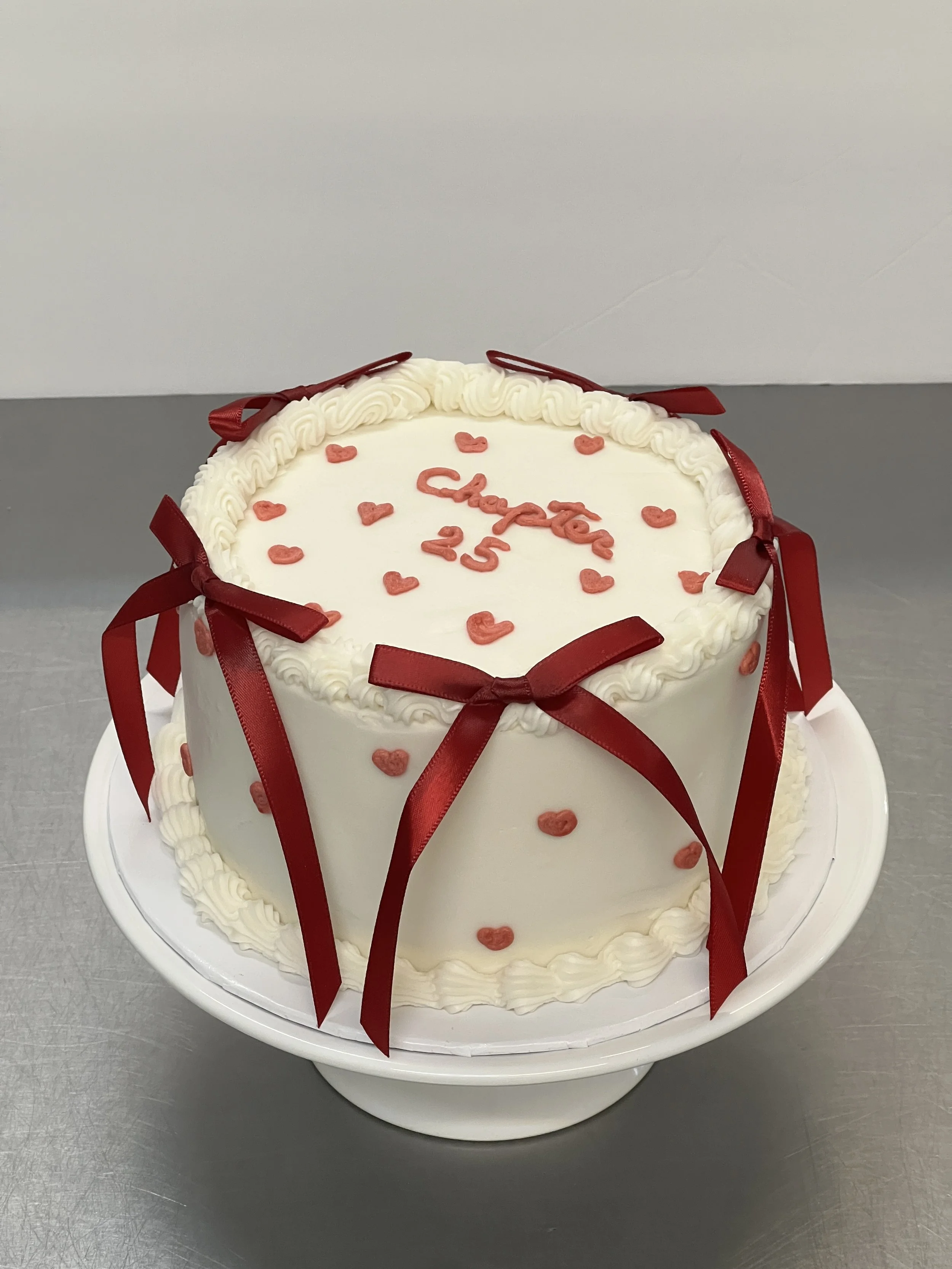 Champagne Twenty-Fifth Birthday Cake