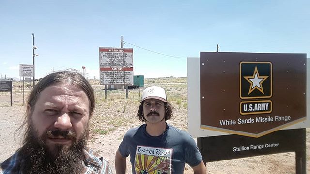 Aj and I were driving through the barren dessert of New Mexico when we found a quiet little rock shop. It turns out the rock shop was actually the town of Bingham, population 2.  The entire town came out to great us. They told us their story and that