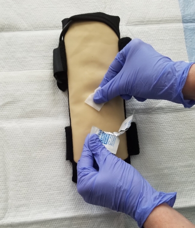 Easily cleaned skin surface.