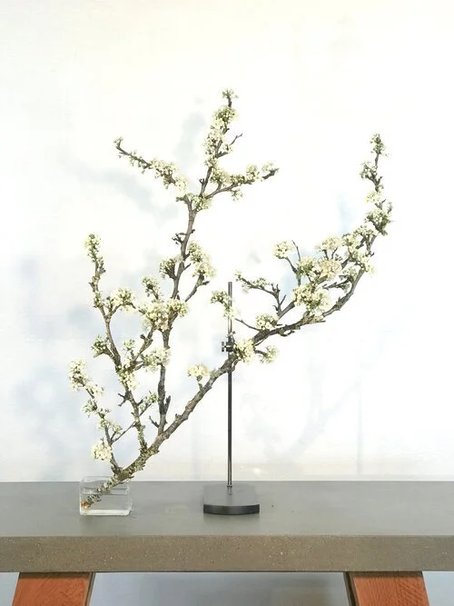 Natural Branch Flower with Table Mount - Artefact Salvage