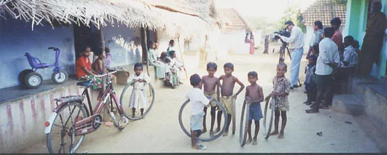 One of the many small villages we visited while working on a documentary on the AIDS epidemics in India.