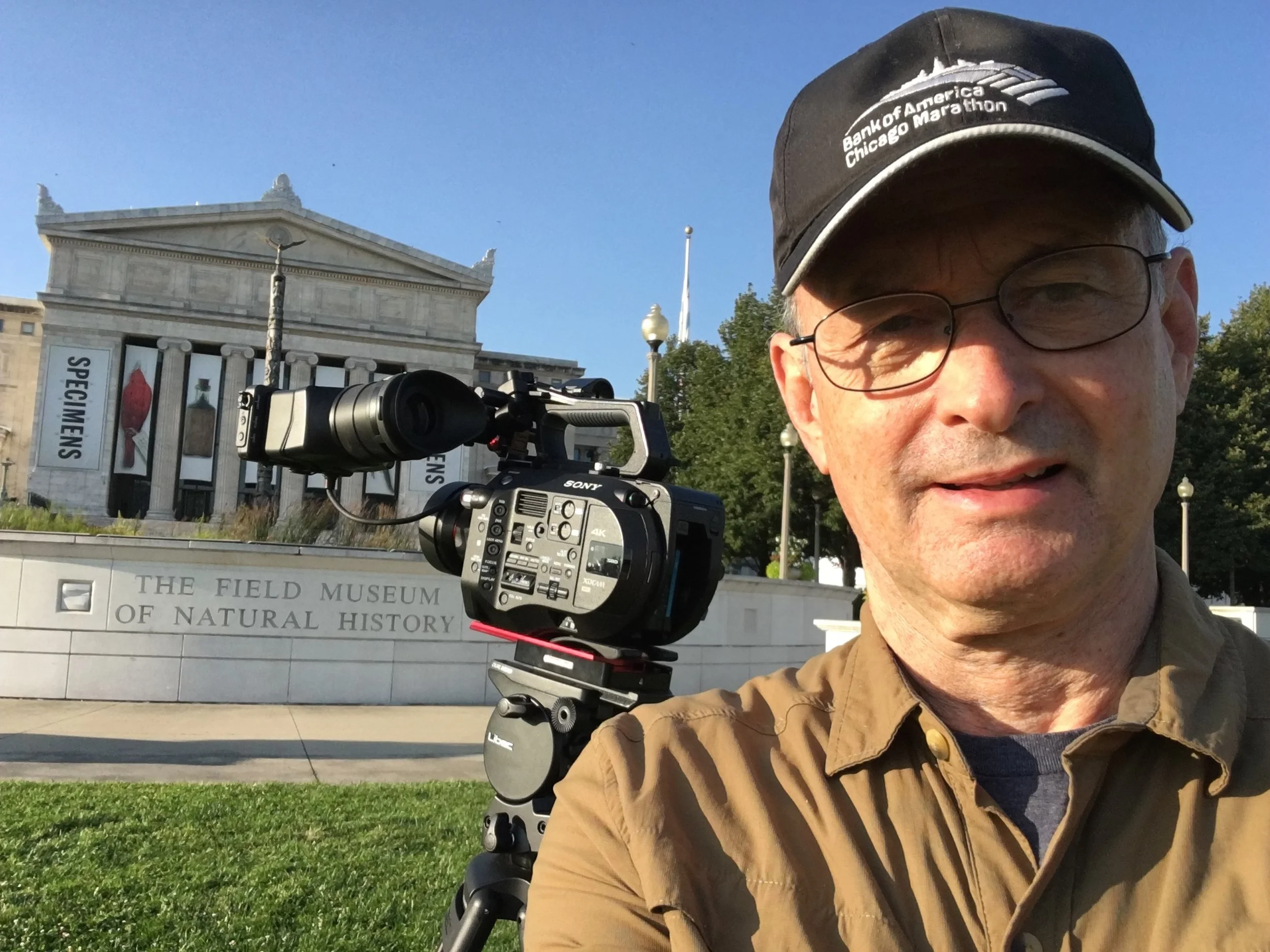 A selfie shooting with our Sony FS7.