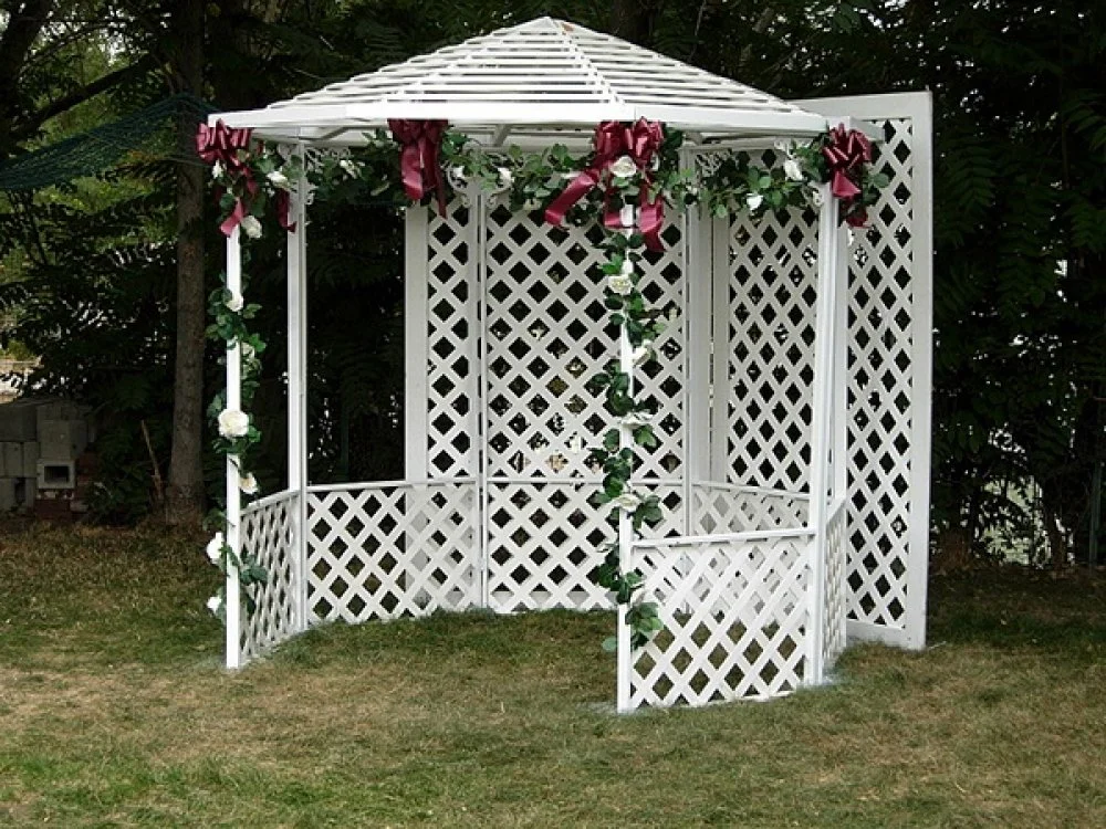 Gazebo - White Lattice